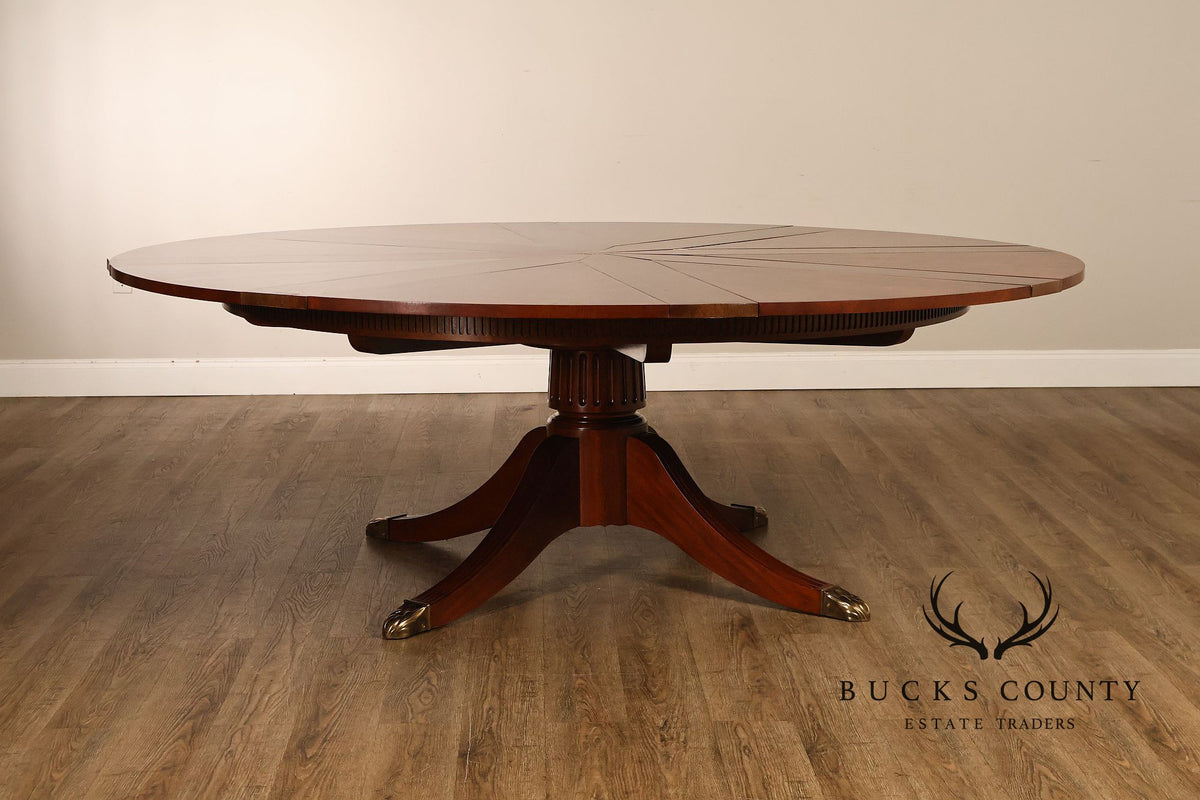 Baker Furniture Stately Homes Mahogany Capstan Jupe Dining Table