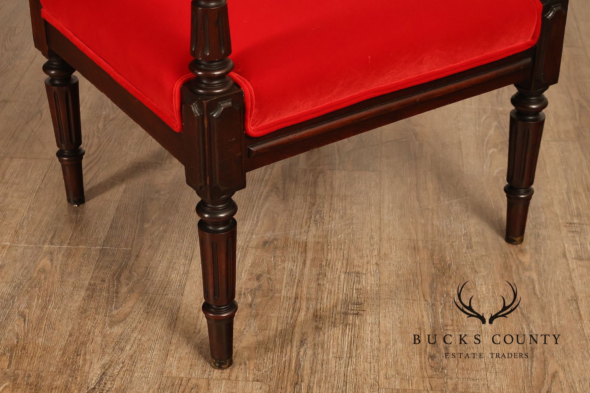 Gothic Revival Walnut Carved Wood Throne Pair Of Armchairs