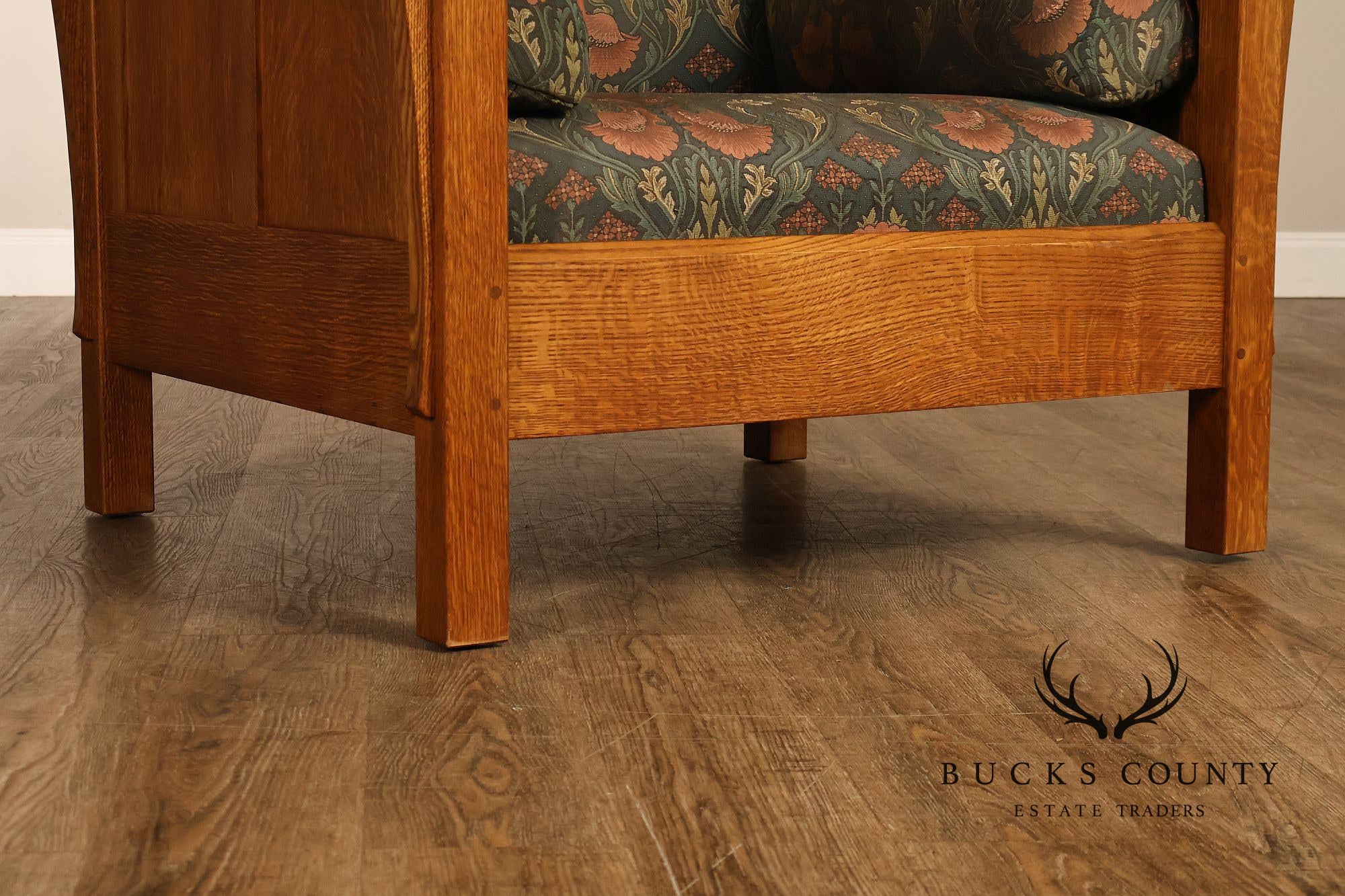 Stickley Mission Collection Pair of Oak Prairie Chairs