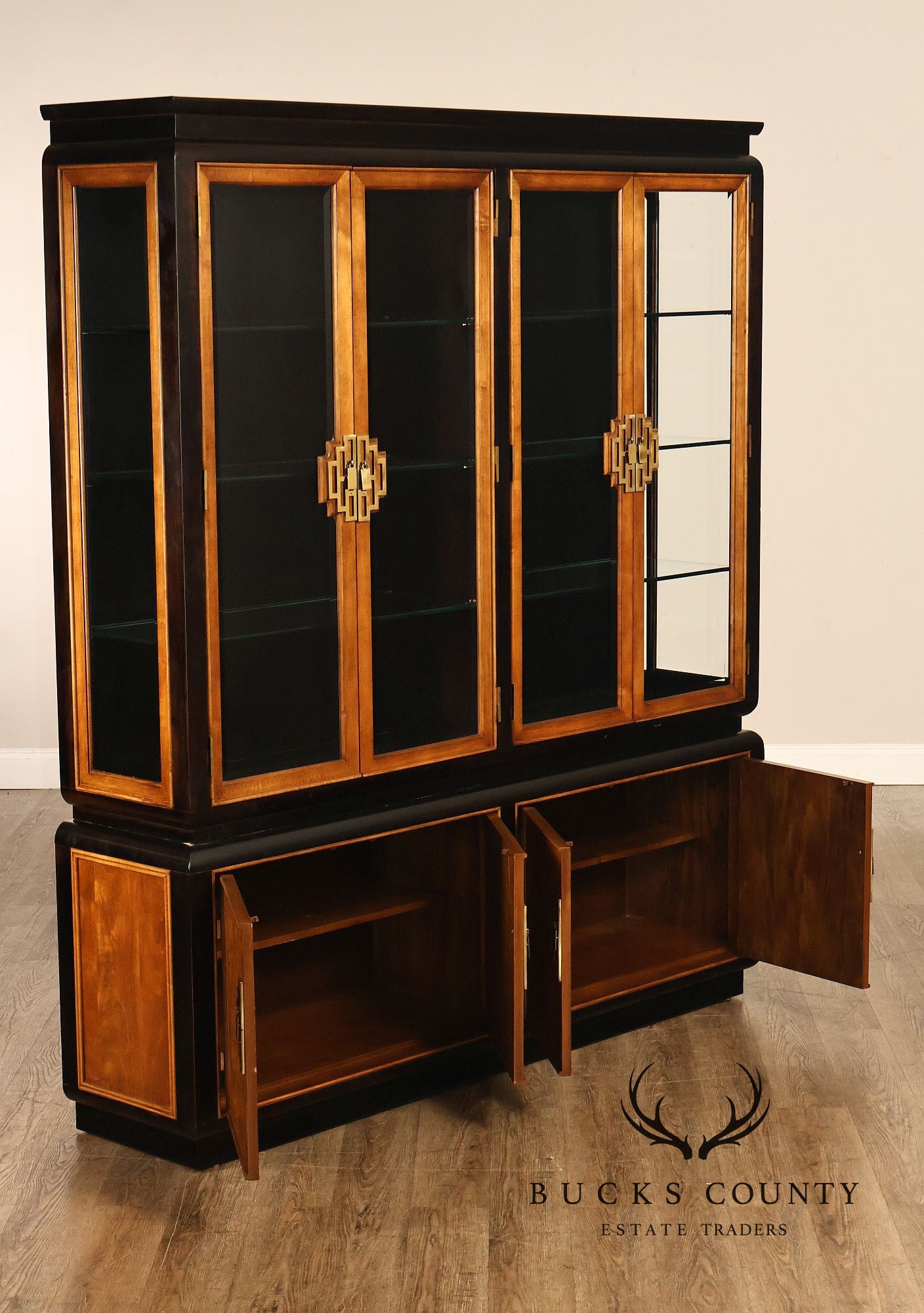 Century Furniture 'Chin Hua' Two Piece China Cabinet