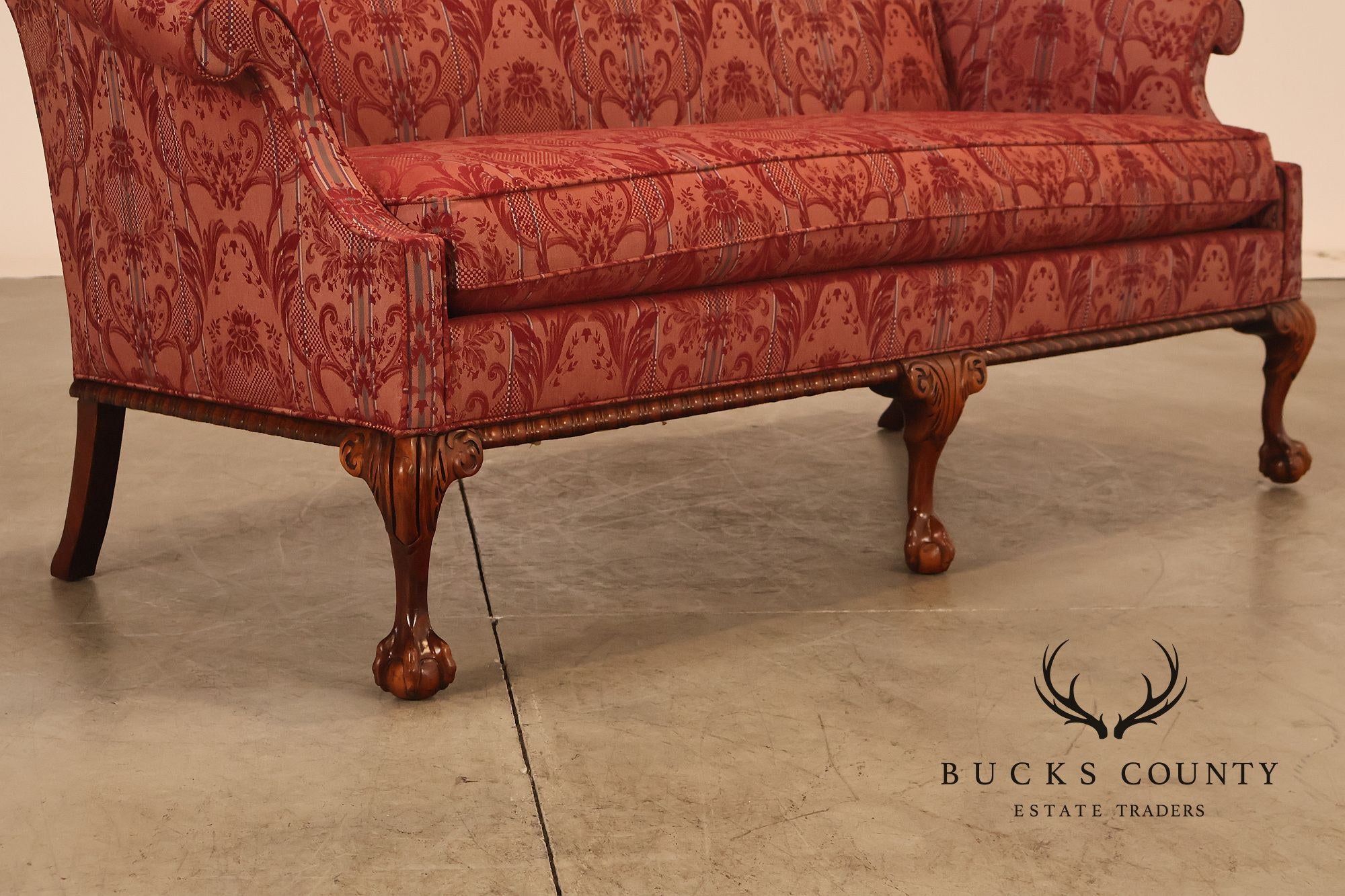 Hickory Chair 'Historical James River Plantations' Pair of Mahogany Sofas