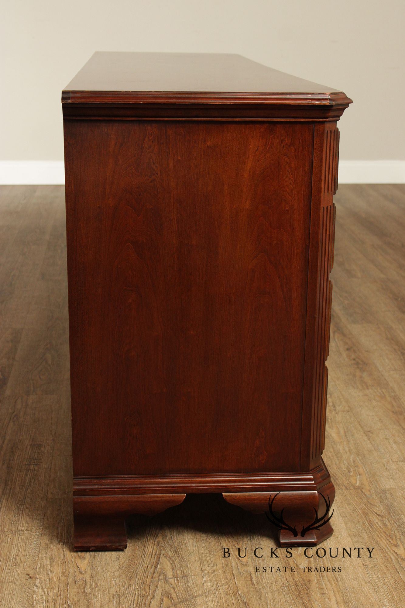 Drexel Chippendale Style Cherry Door Dresser
