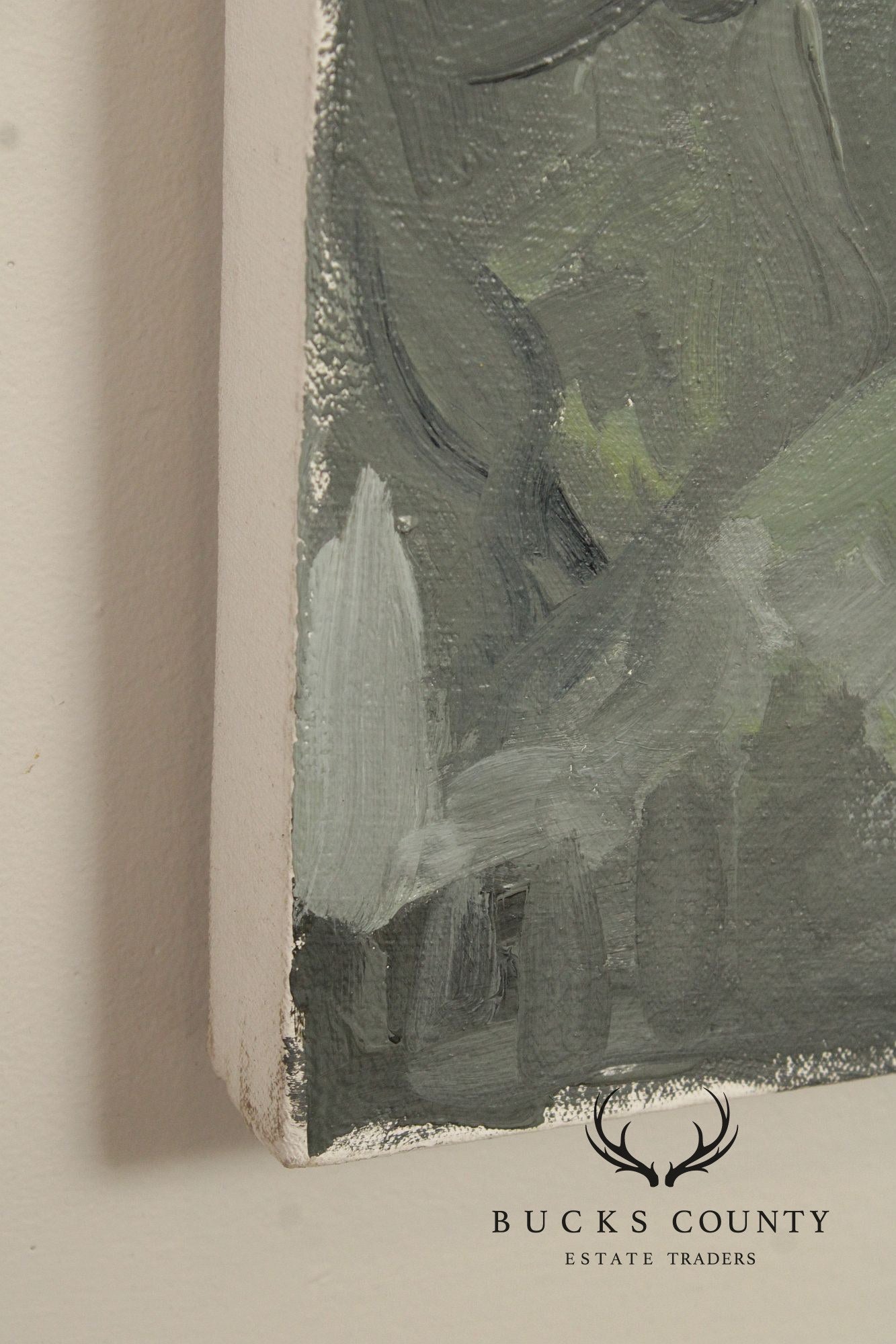 Gina Fiedel Contemporary Oil Painting, 'Climbing Smoke'