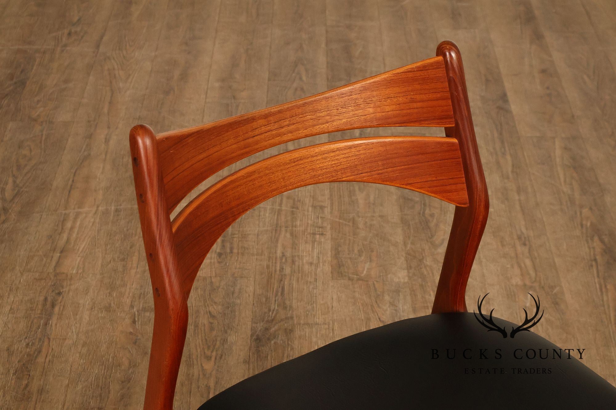 Danish Mid Century Modern Erik Buch Teak Desk Chair