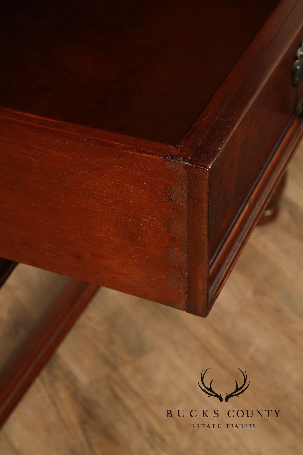 Traditional English Style Drop Front Bar Cabinet With A Stretcher Base