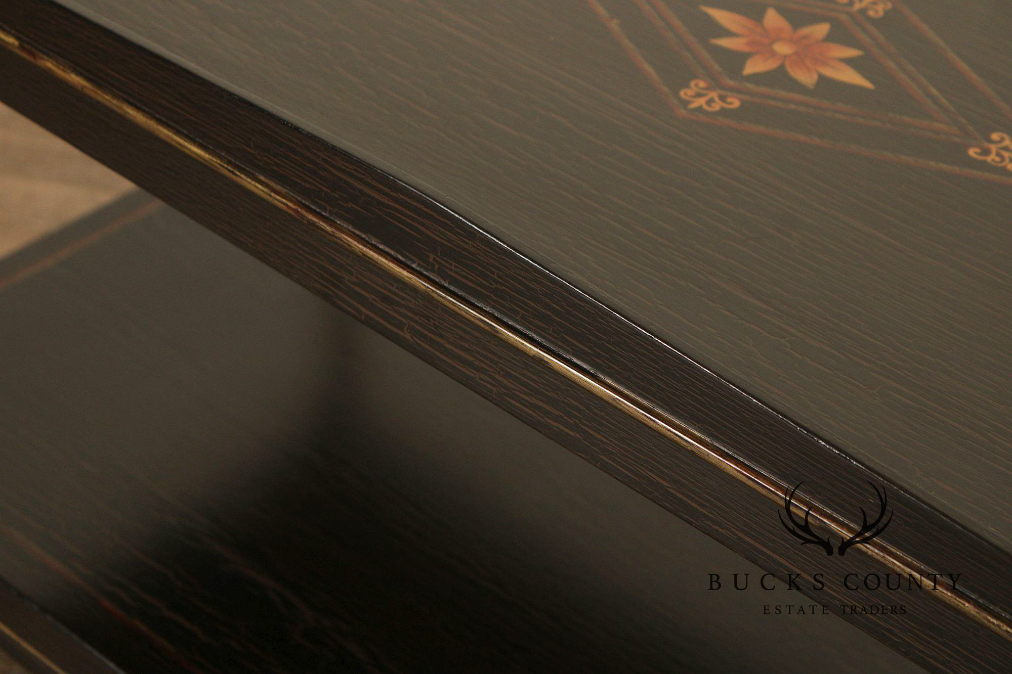 Regency Style Distressed Painted Coffee Table