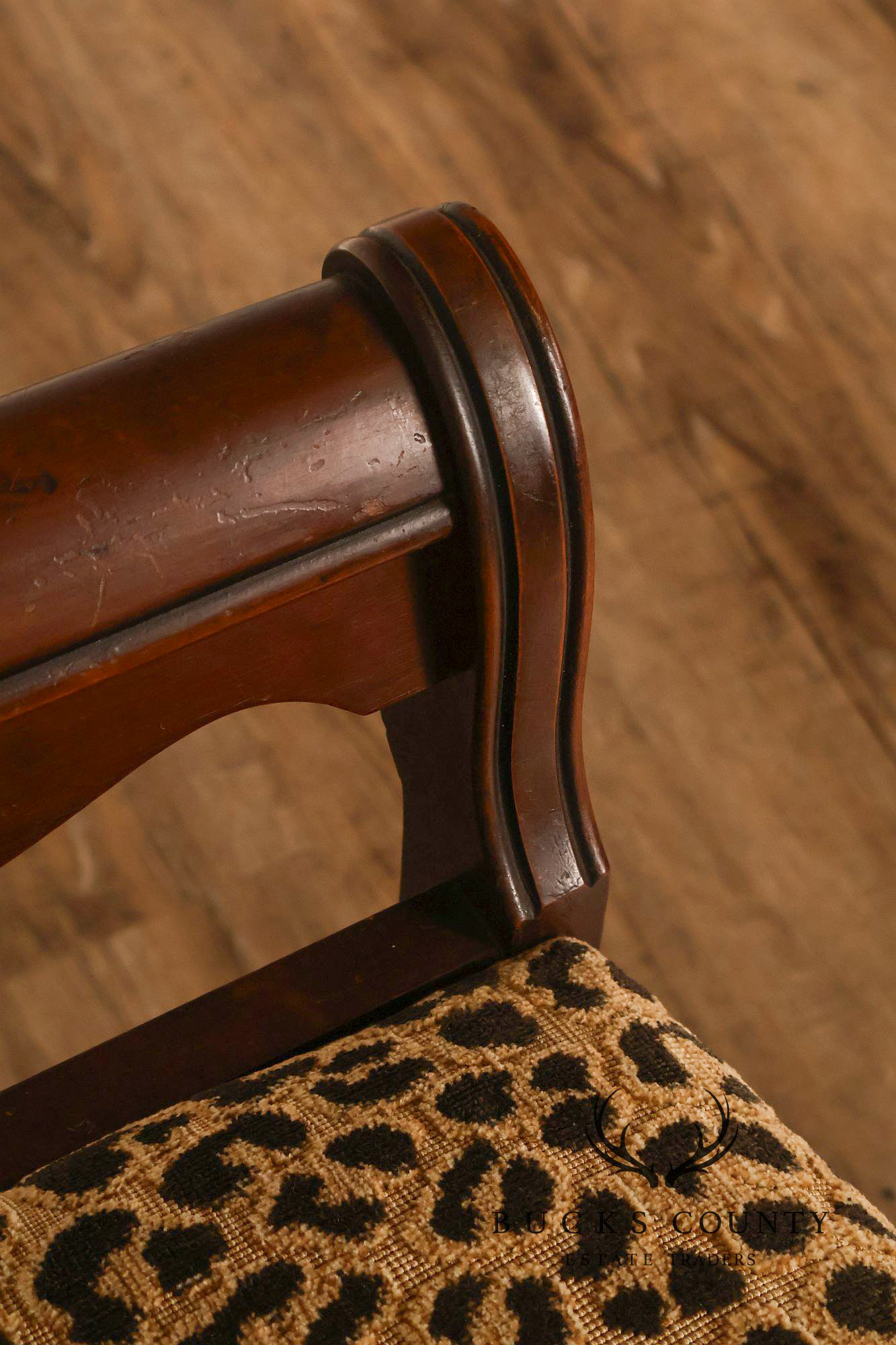 1930's Vintage Walnut Vanity Bench