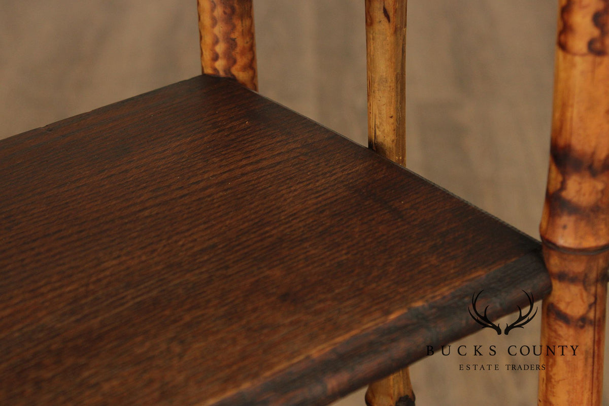 Antique Aesthetic Movement Bamboo Etagere