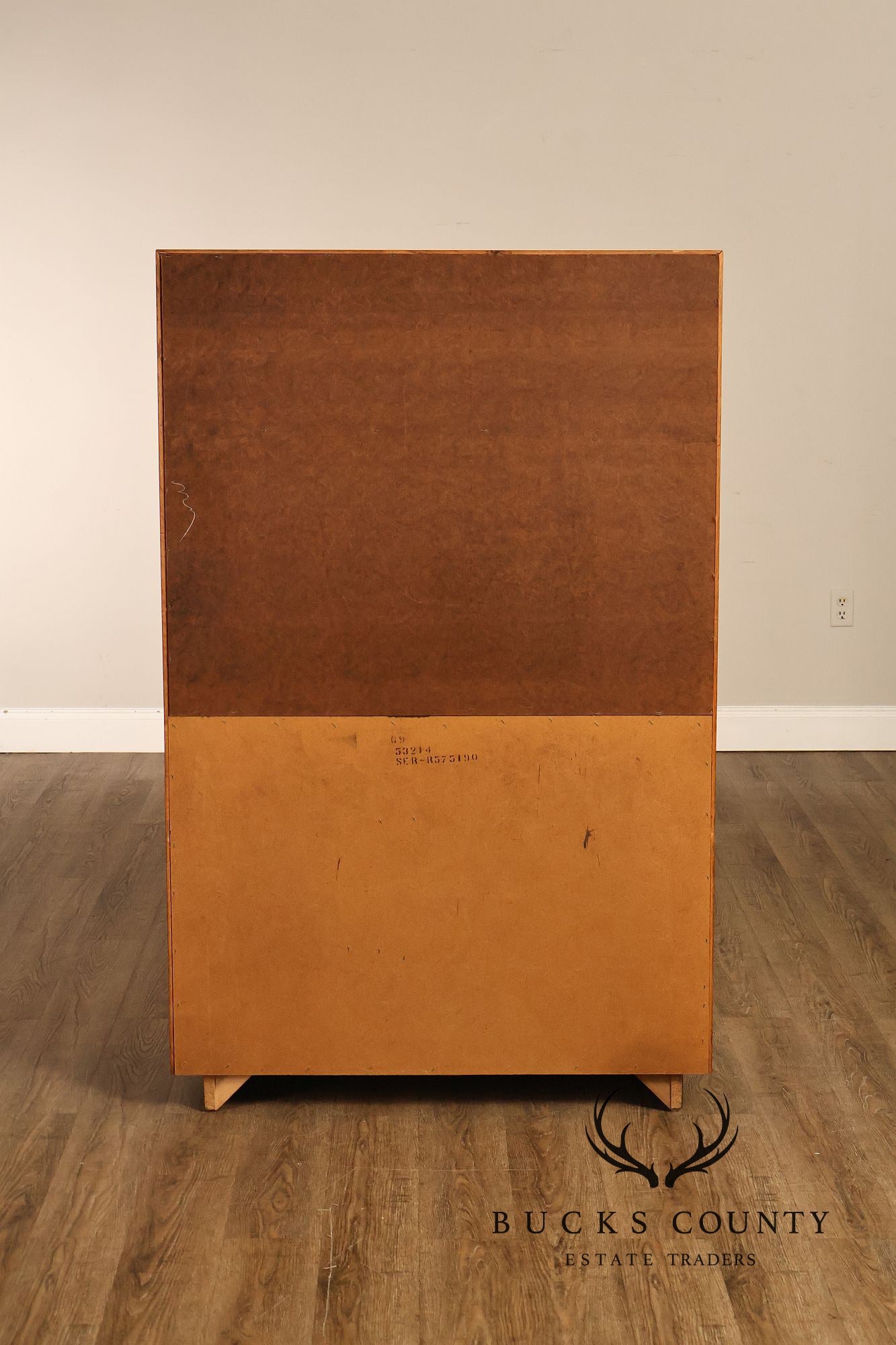 Lane Mid Century Modern Walnut Gentleman's Chest Armoire