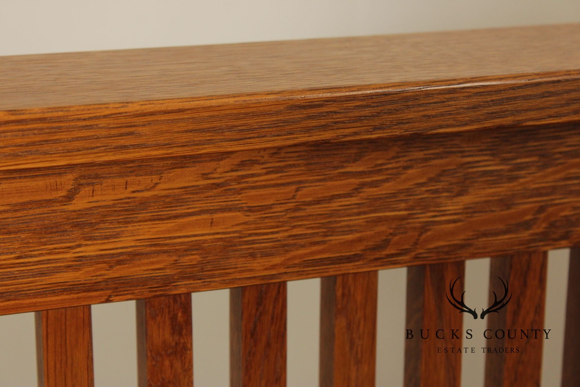 Stickley Mission Collection Oak Spindle Queen Bed