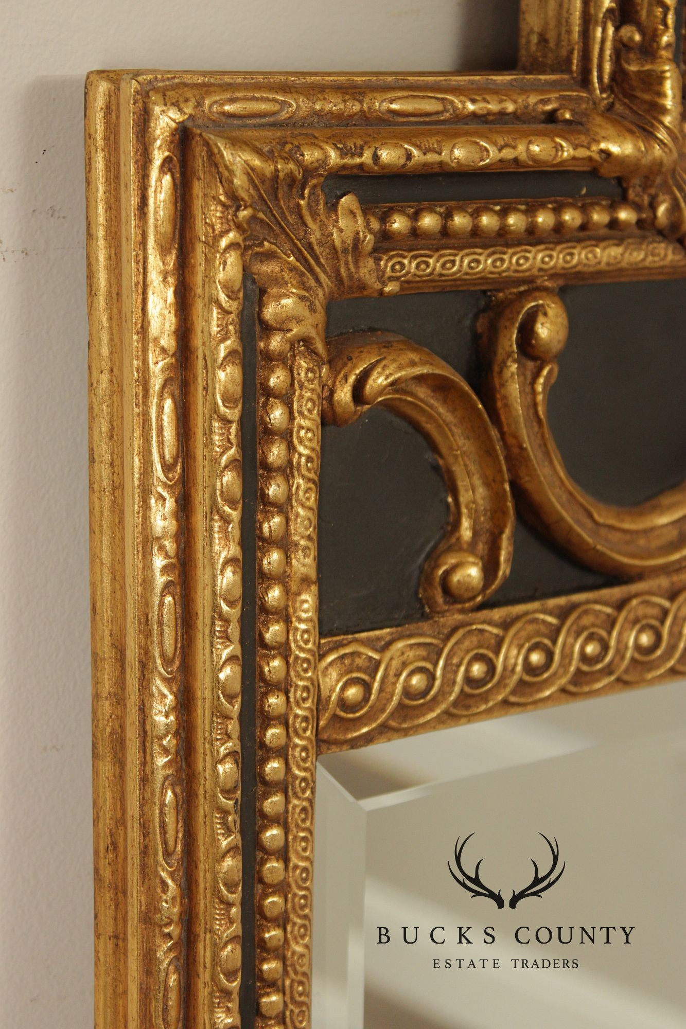 Friedman Brothers 'Malabar' Partial Gilt Frame Wall Mirror