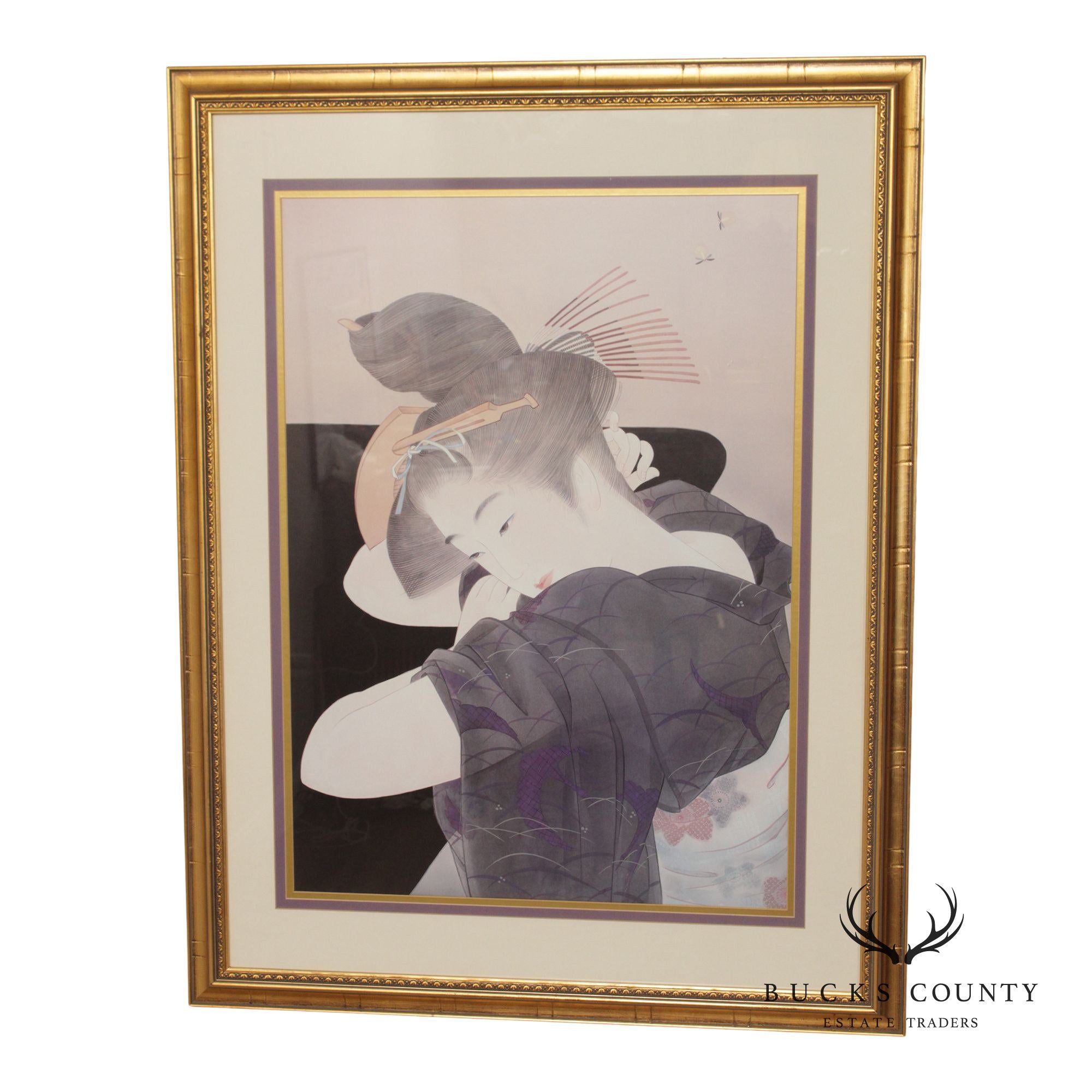 Vintage Framed Print of a Japanese Woman