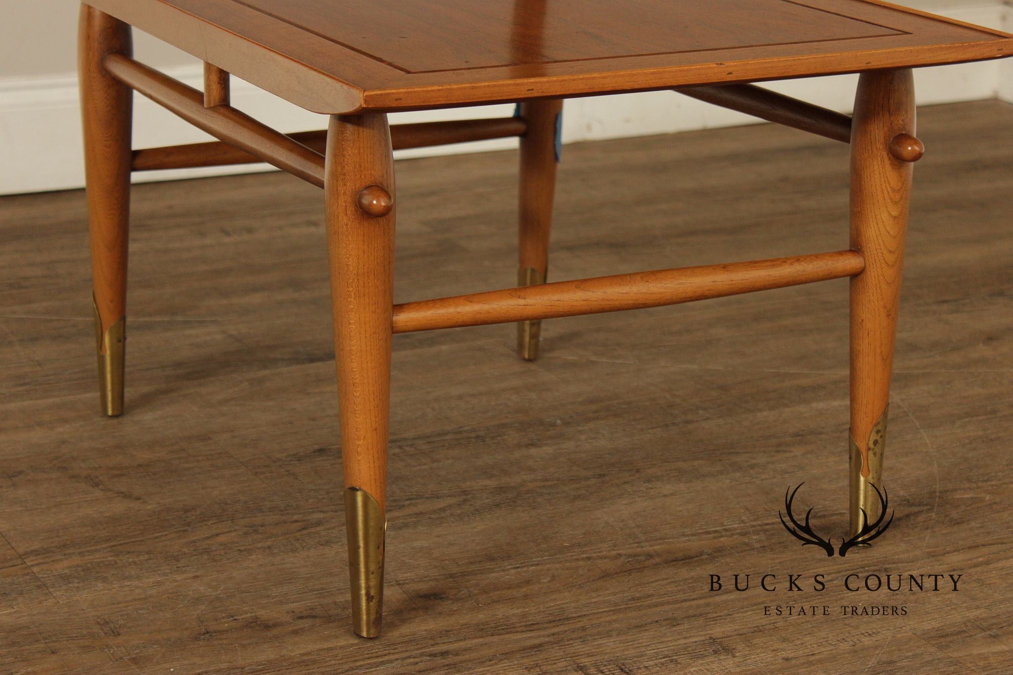 Lane Copenhagen Mid-Century Modern Two-Tier Walnut End Table