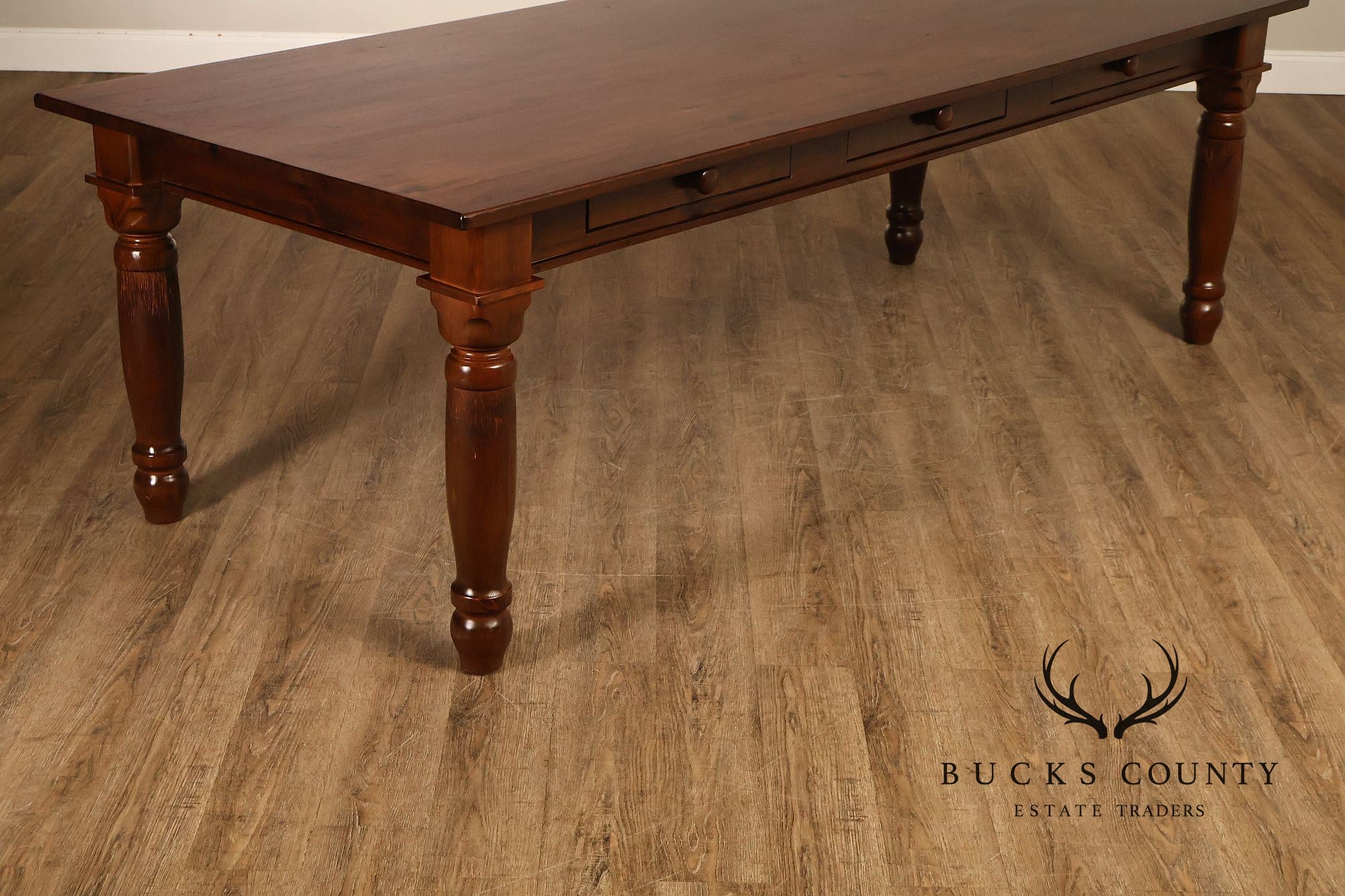 Farmhouse Style Large 8 Foot Pine Dining Table