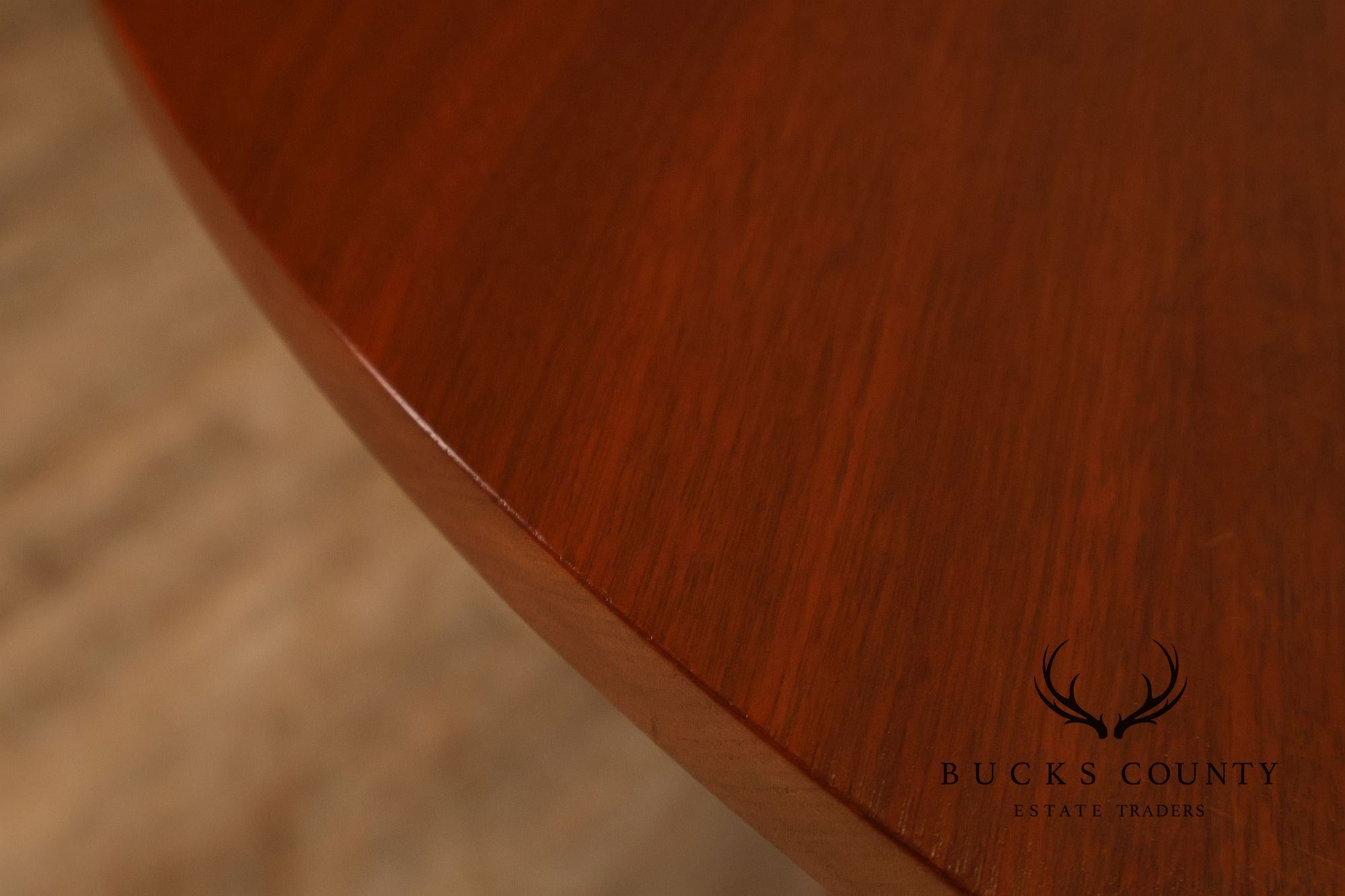 E. A. Clore Custom Walnut Extendable Dining Table With Four Leaves