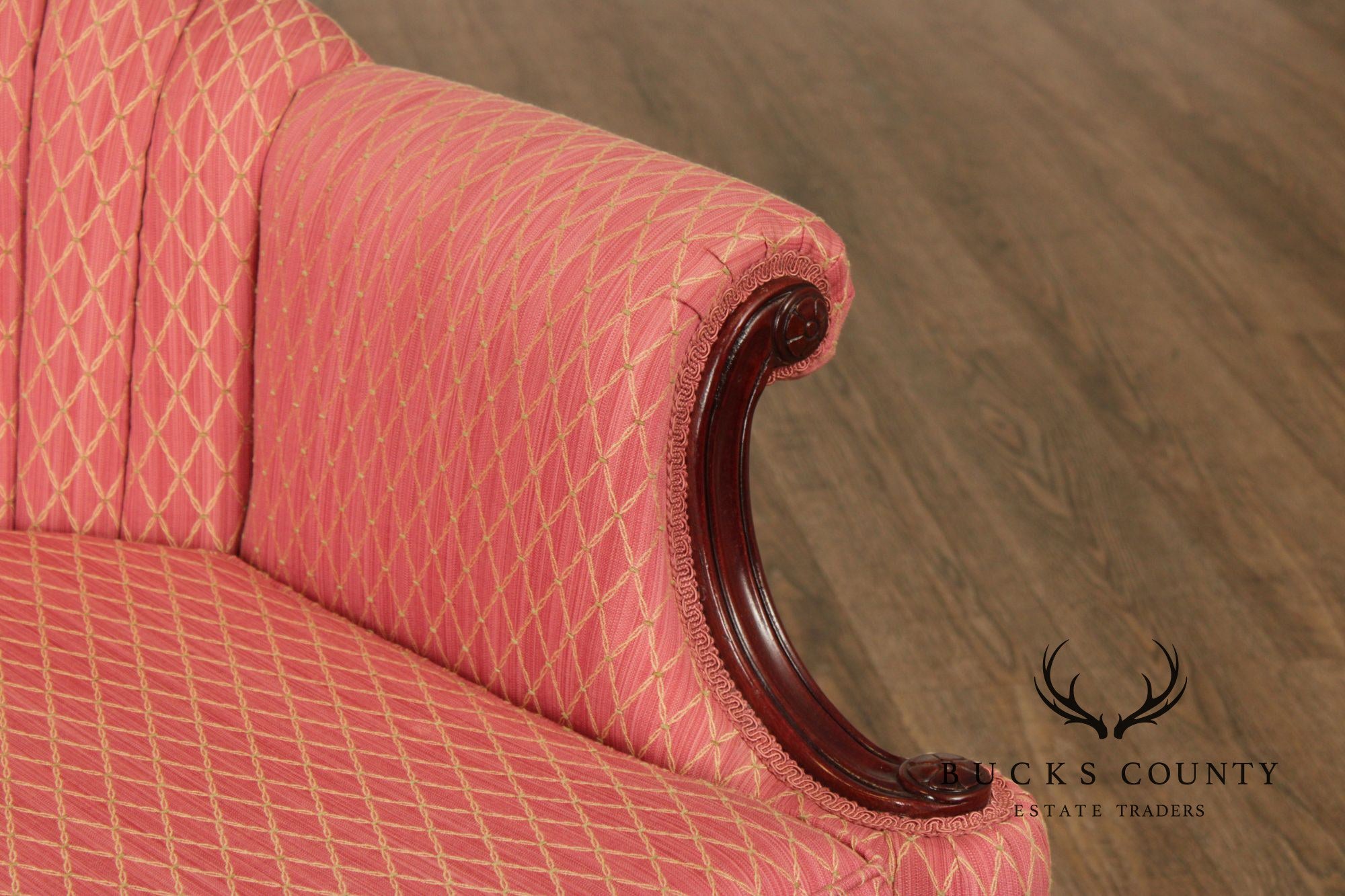 French Louis XV Style Mahogany Loveseat Settee