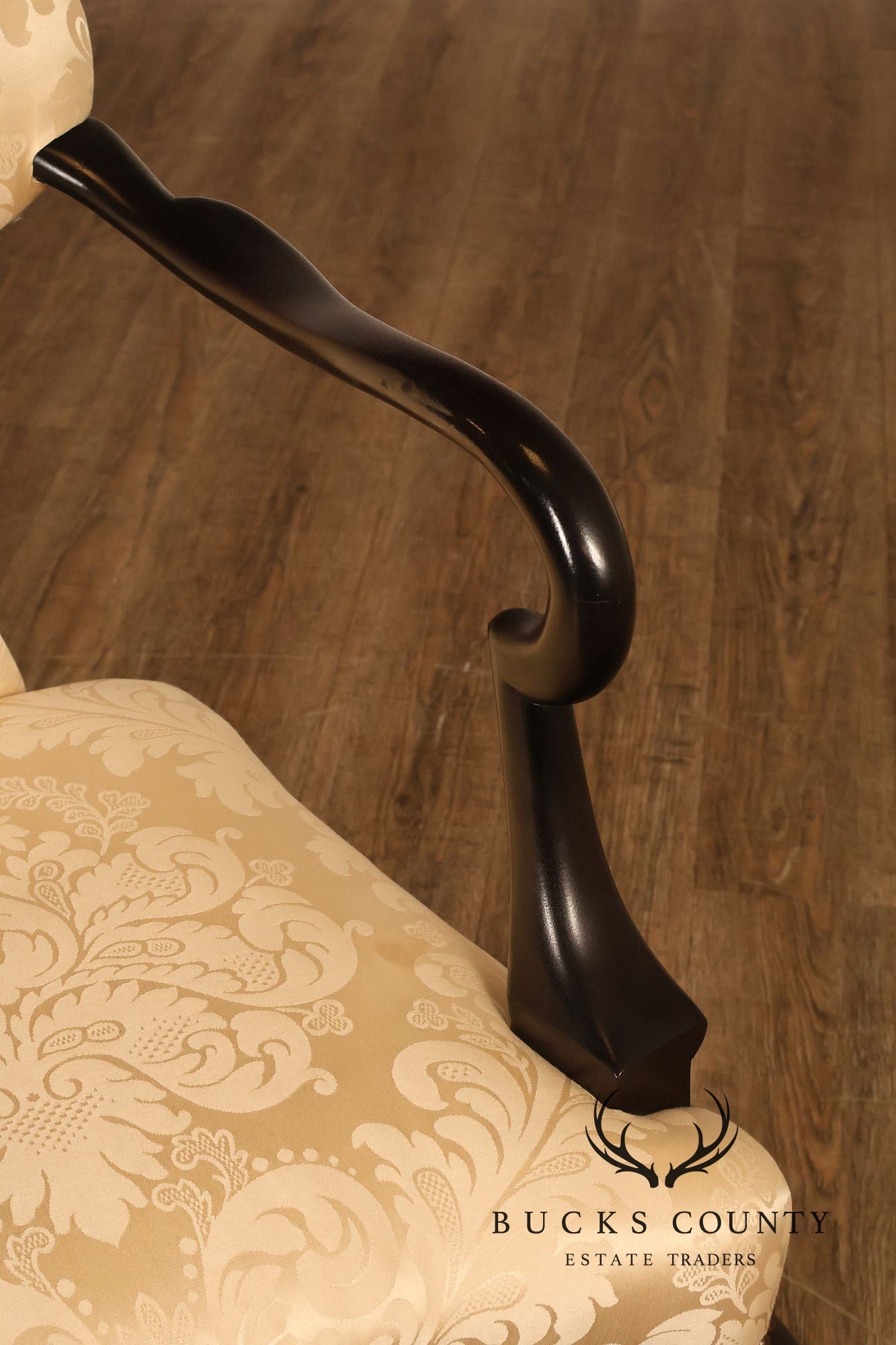 Baker Stately Homes Queen Anne Style Crown Armchair