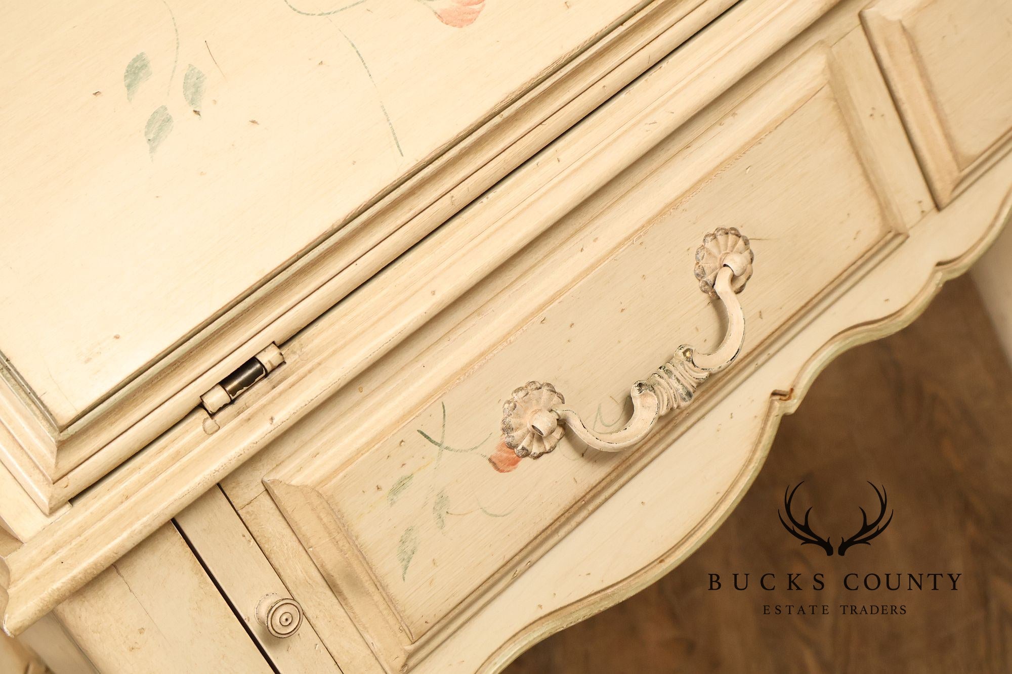 Ethan Allen Country French Painted Secretary Desk
