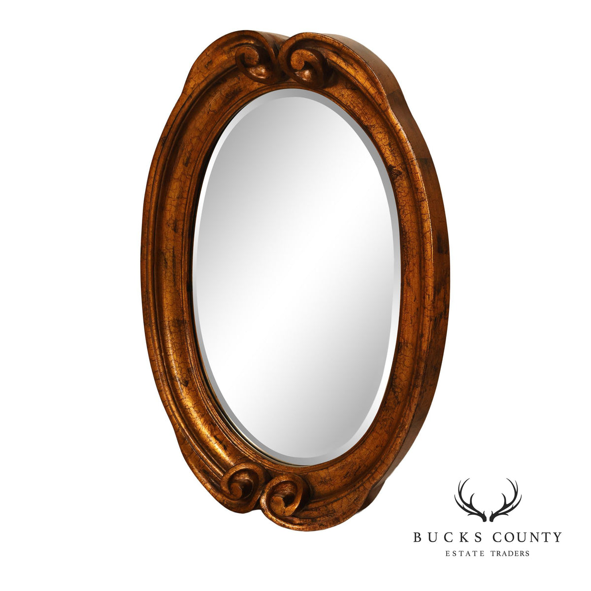 Carolina Mirror Oval Giltwood Wall Mirror