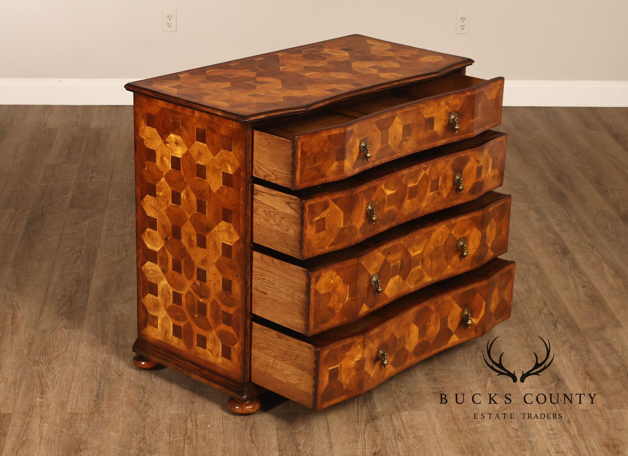 Jonathan Charles Oyster Chest of Drawers