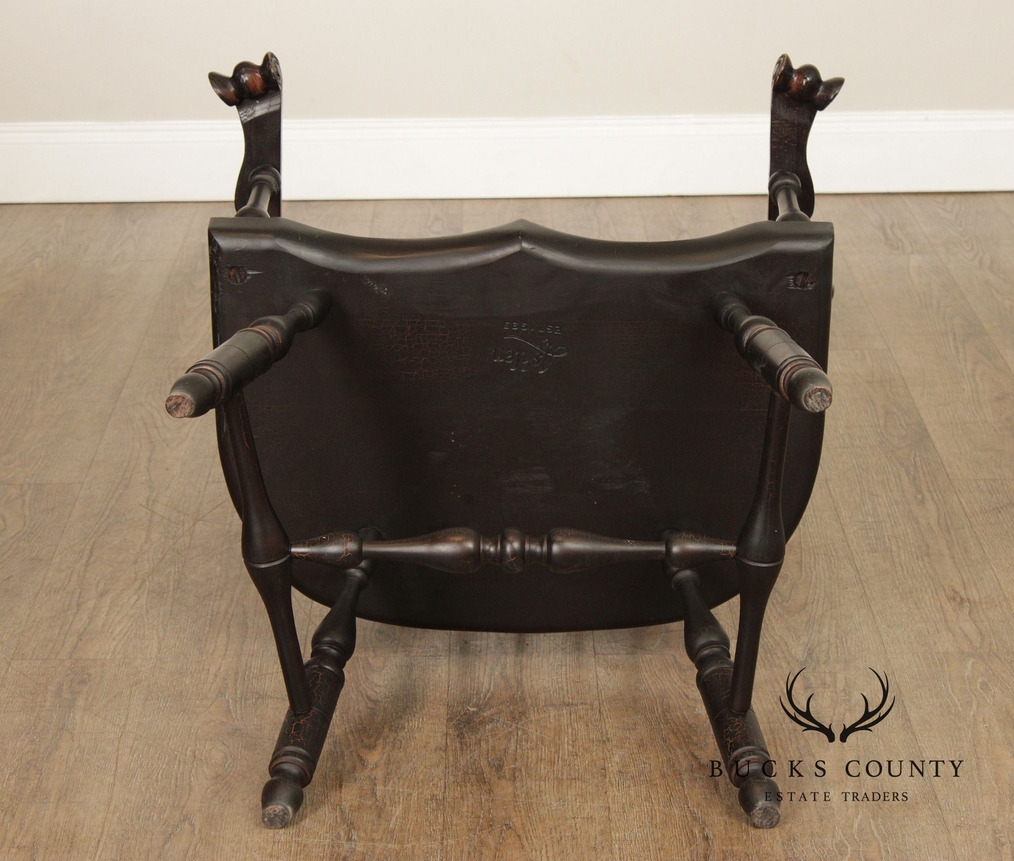 Ashlen Pair of Crackle Painted Windsor Armchairs