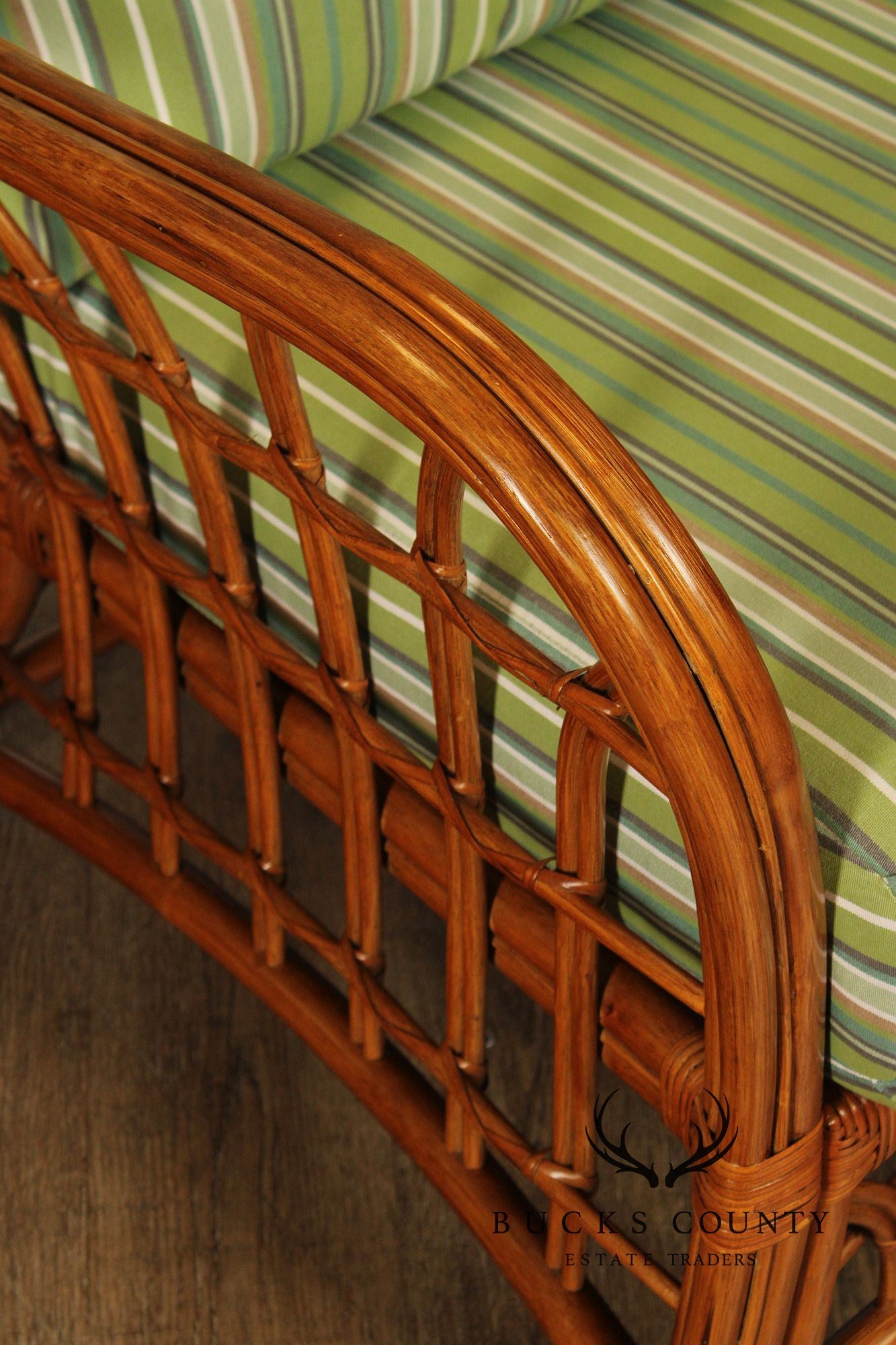 South Sea Rattan 'New Kauai' Lounge Chair with Ottoman