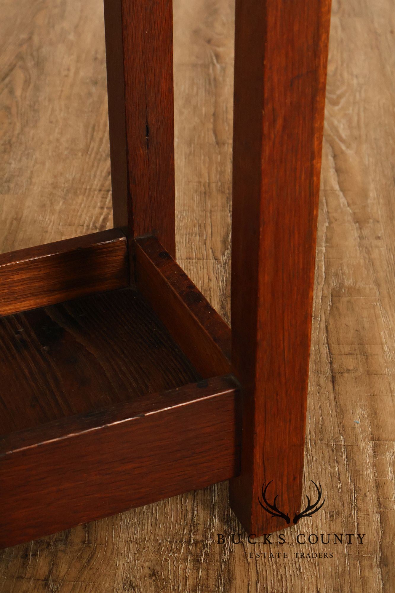 Gustav Stickley Arts And Crafts Oak Umbrella Stand model #54