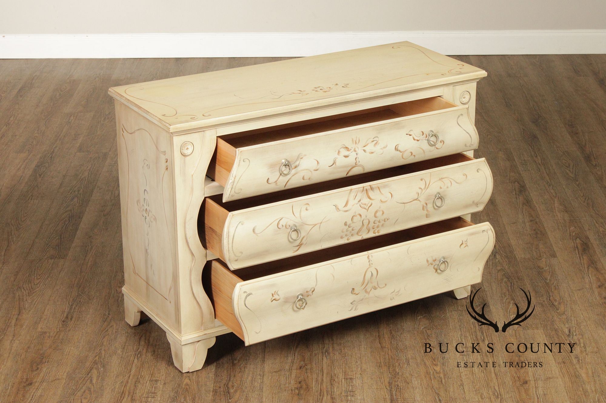 Ethan Allen 'Legacy' Paint Decorated Chest of Drawers