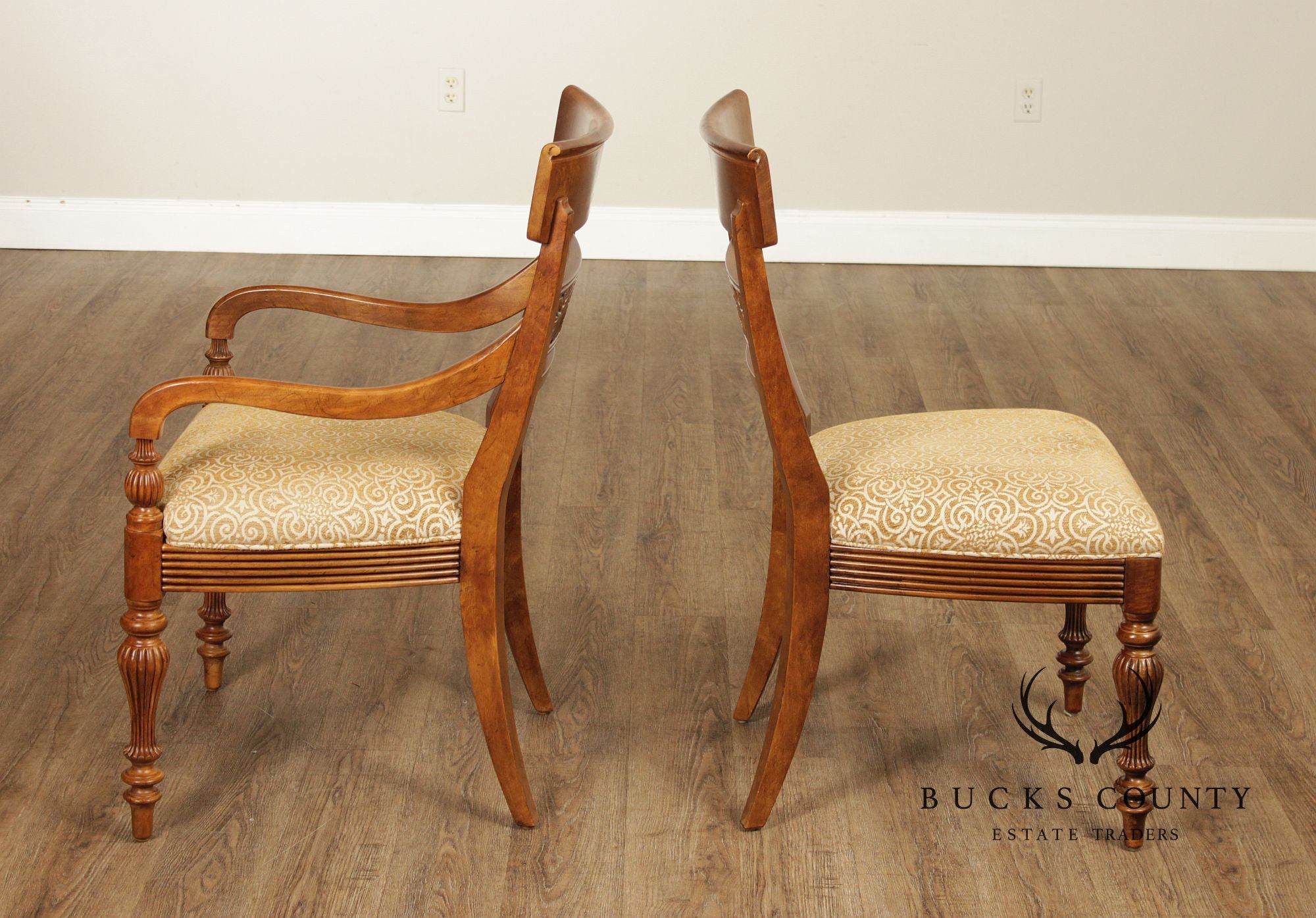 Ethan Allen Set of Eight British Classics 'Mackenzie' Dining Chairs