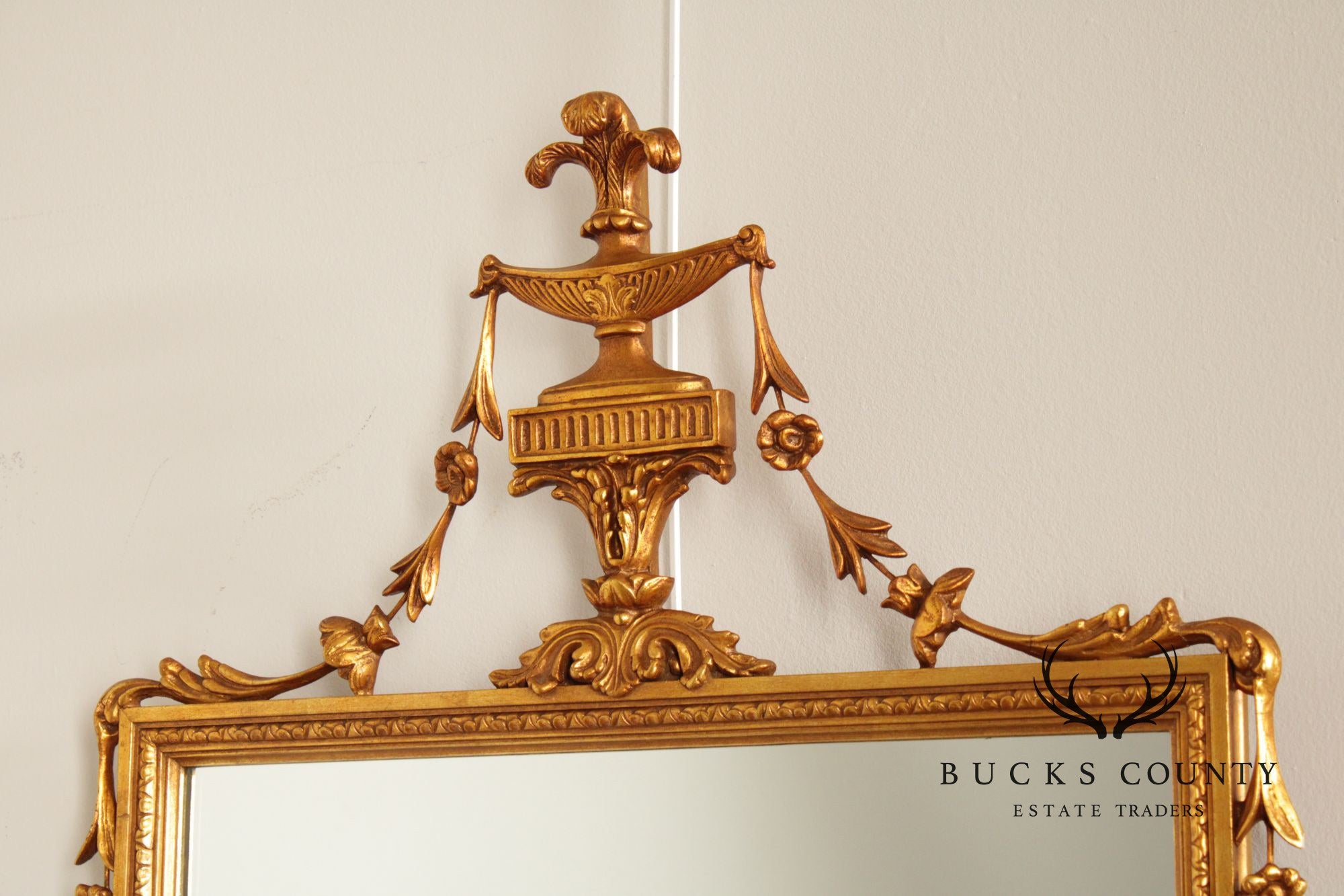 Adam Style Giltwood Wall Mirror