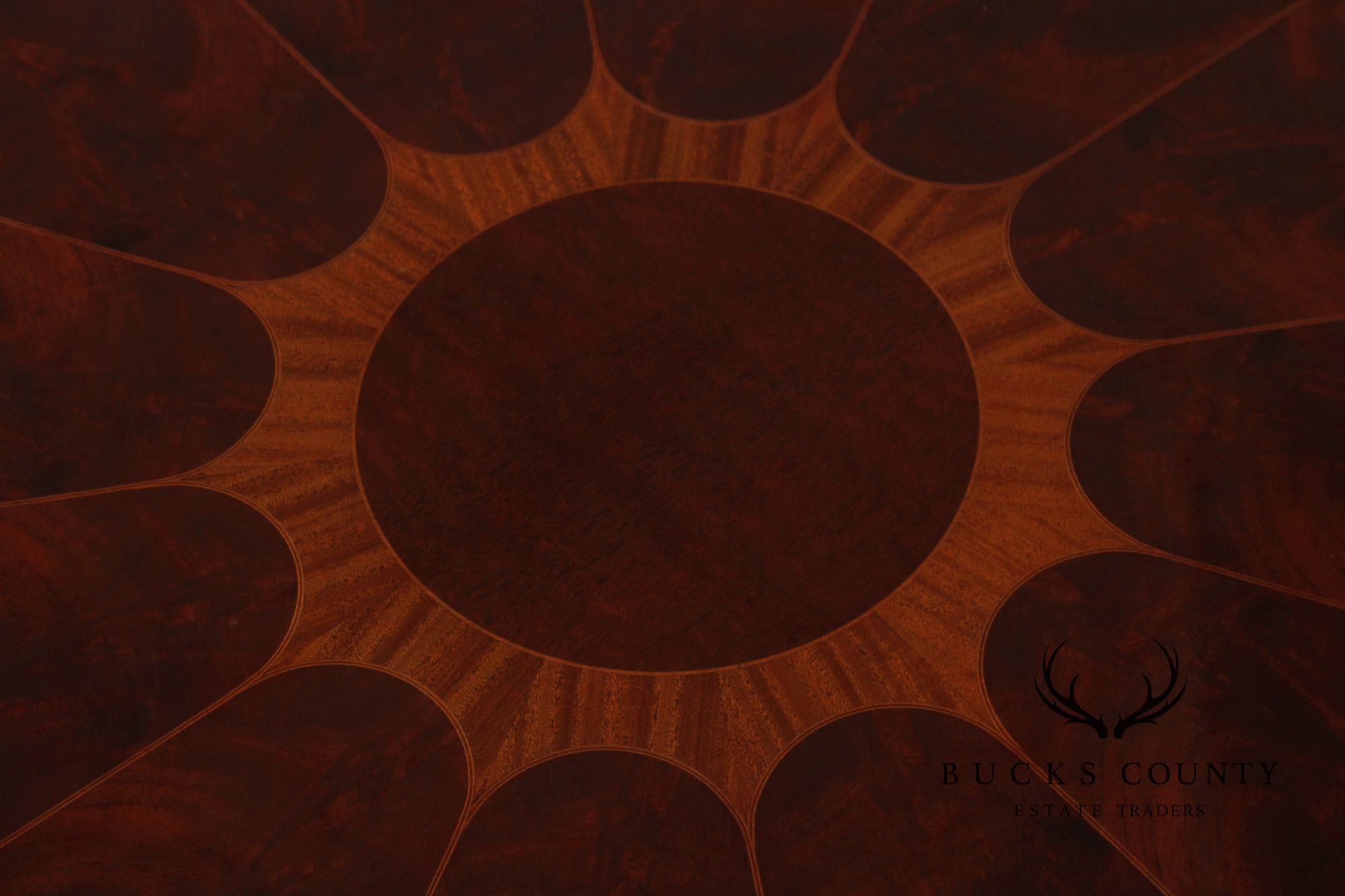 Baker Federal Style Inlaid Mahogany Center Table