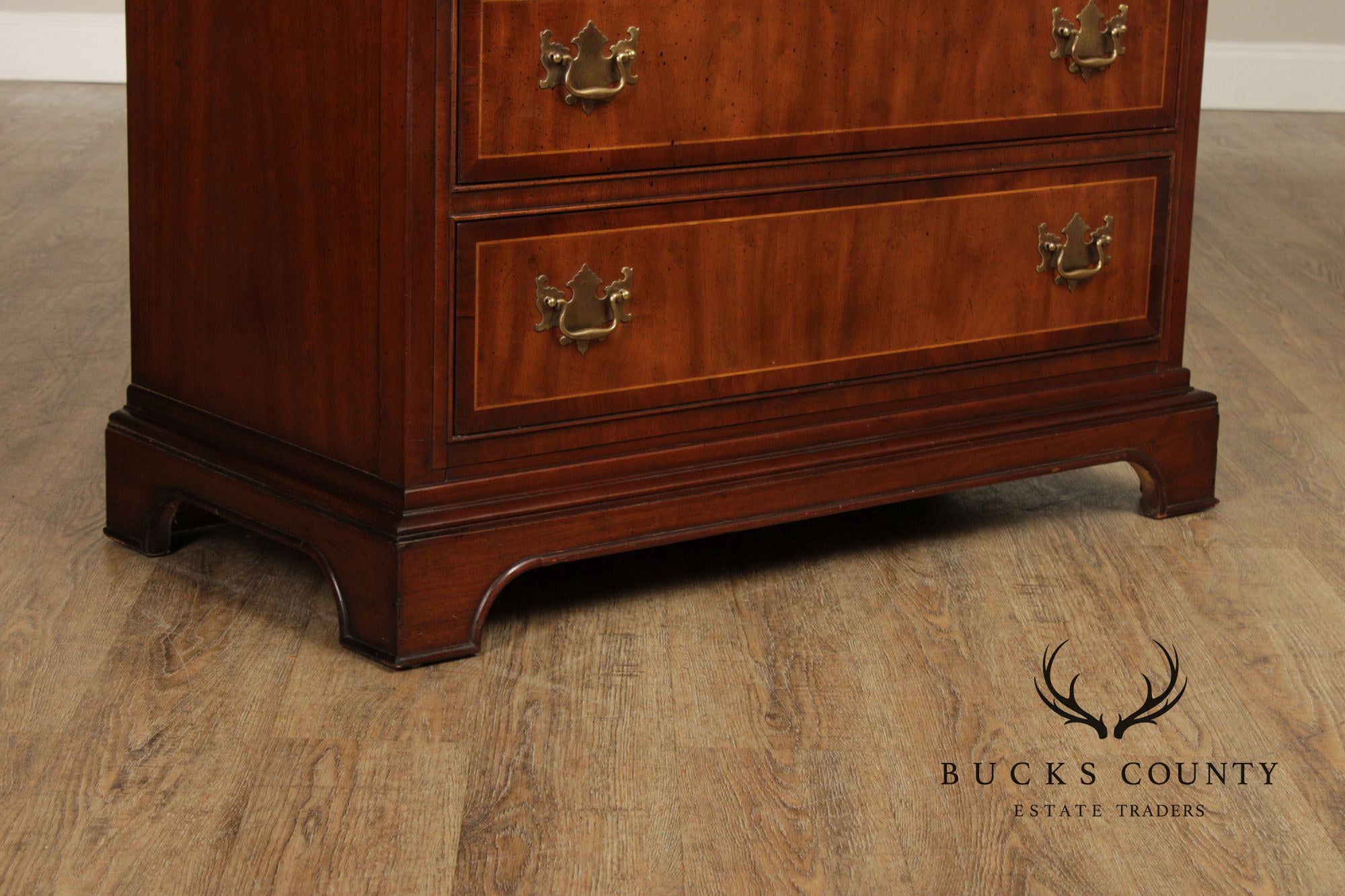 Drexel Wallace Nutting Collection Chippendale Style Mahogany Tall Chest