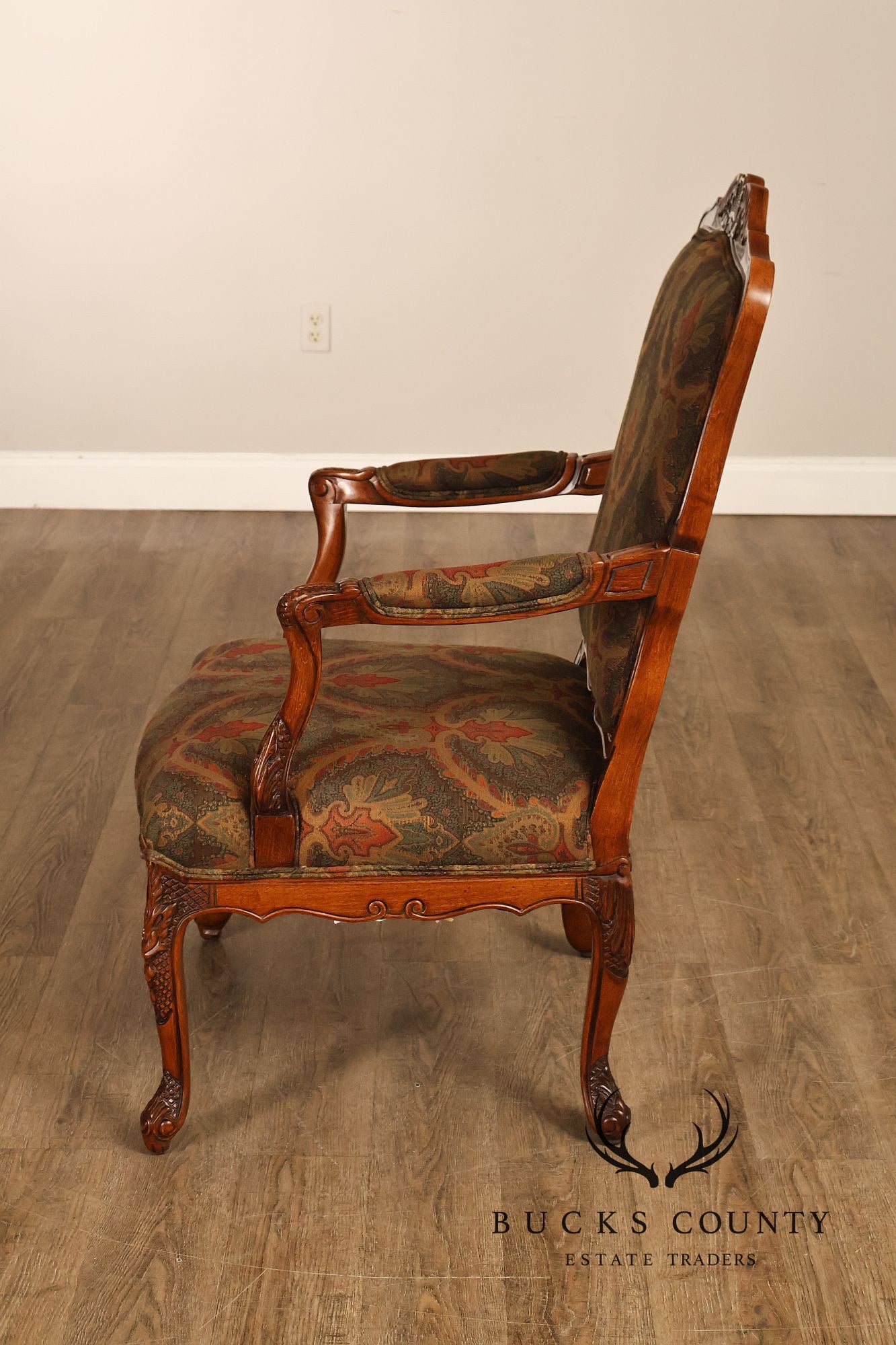 Woodmark Originals Italian Rococo Style Pair of Armchairs