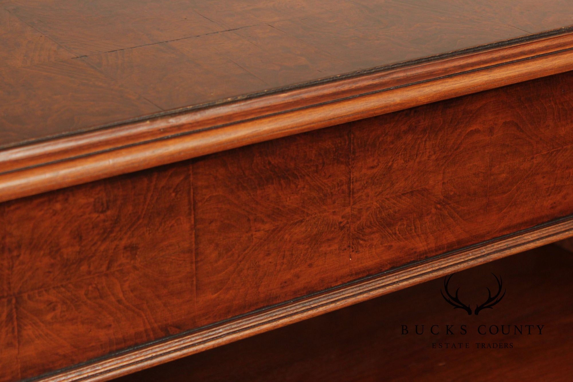Quality Pair Of English Walnut Open Bookcases