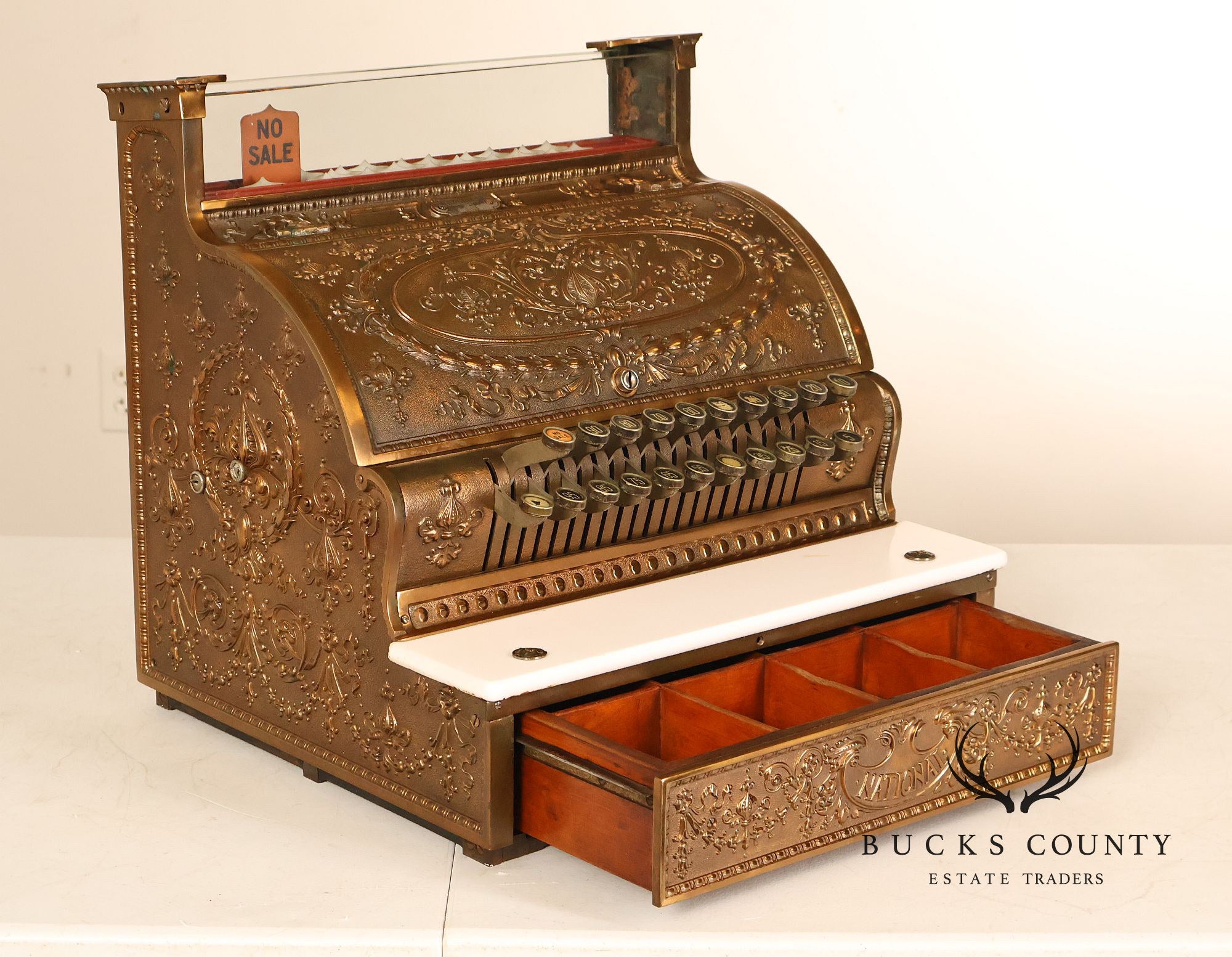 National Cash Register Model 333 Brass Cash Register