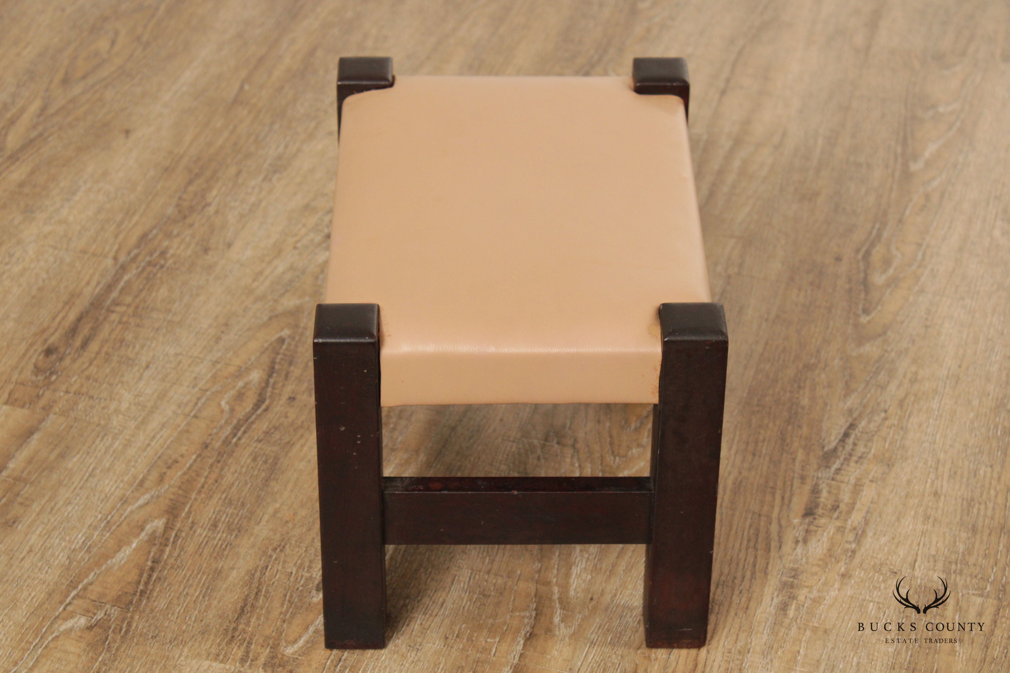 Frank S. Harden Co. Antique Mission Footstool