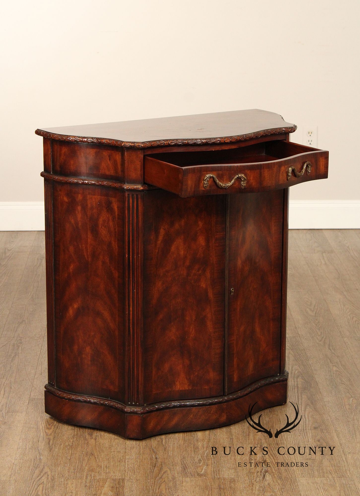 Theodore Alexander Regency Style Mahogany Cabinet