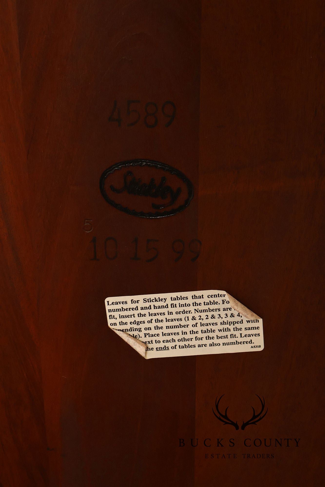 Stickley Chippendale Style Mahogany Expandable Dining Table