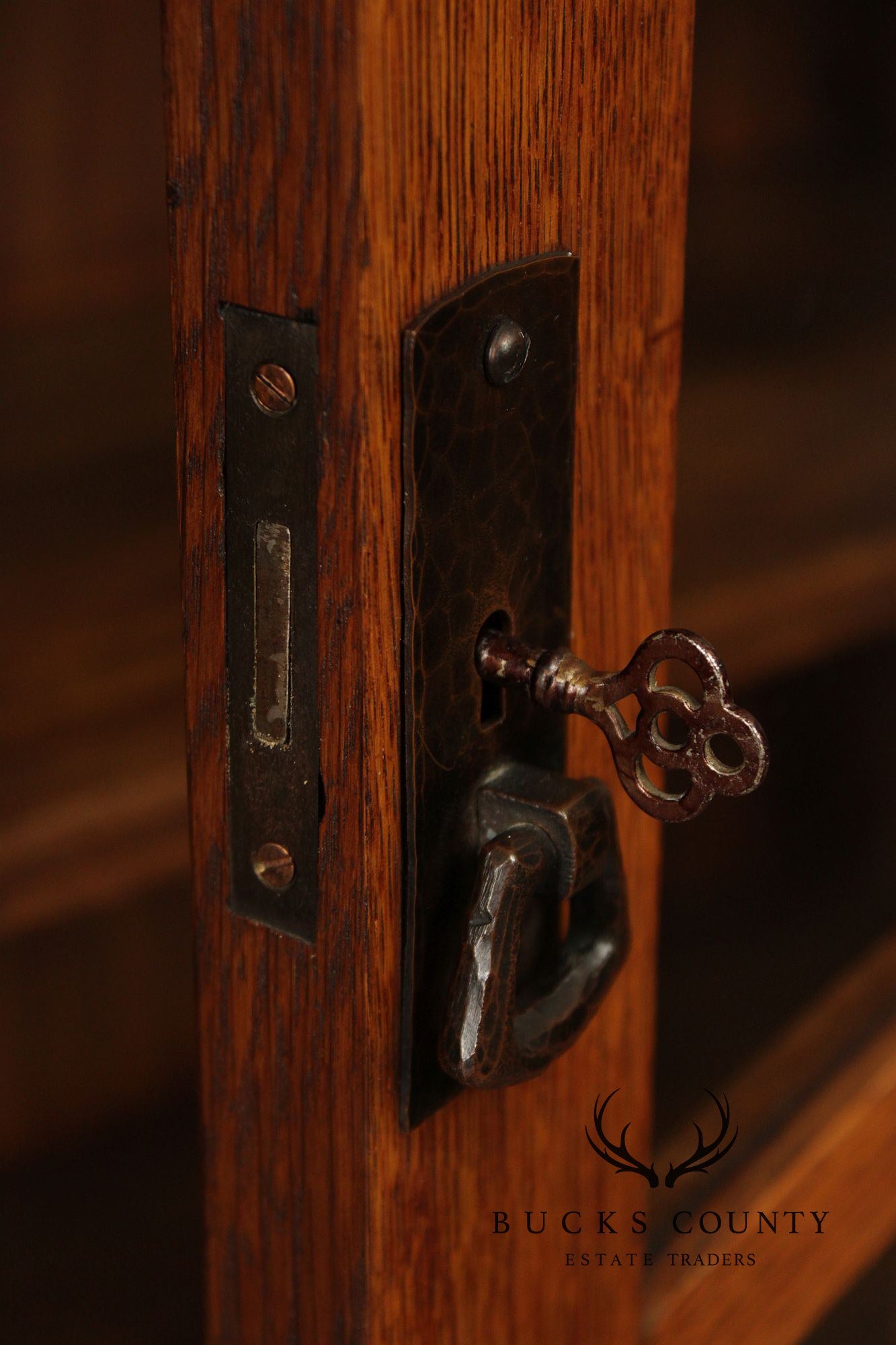 L. & J.G. Stickley Antique Mission Oak Two-Door Bookcase