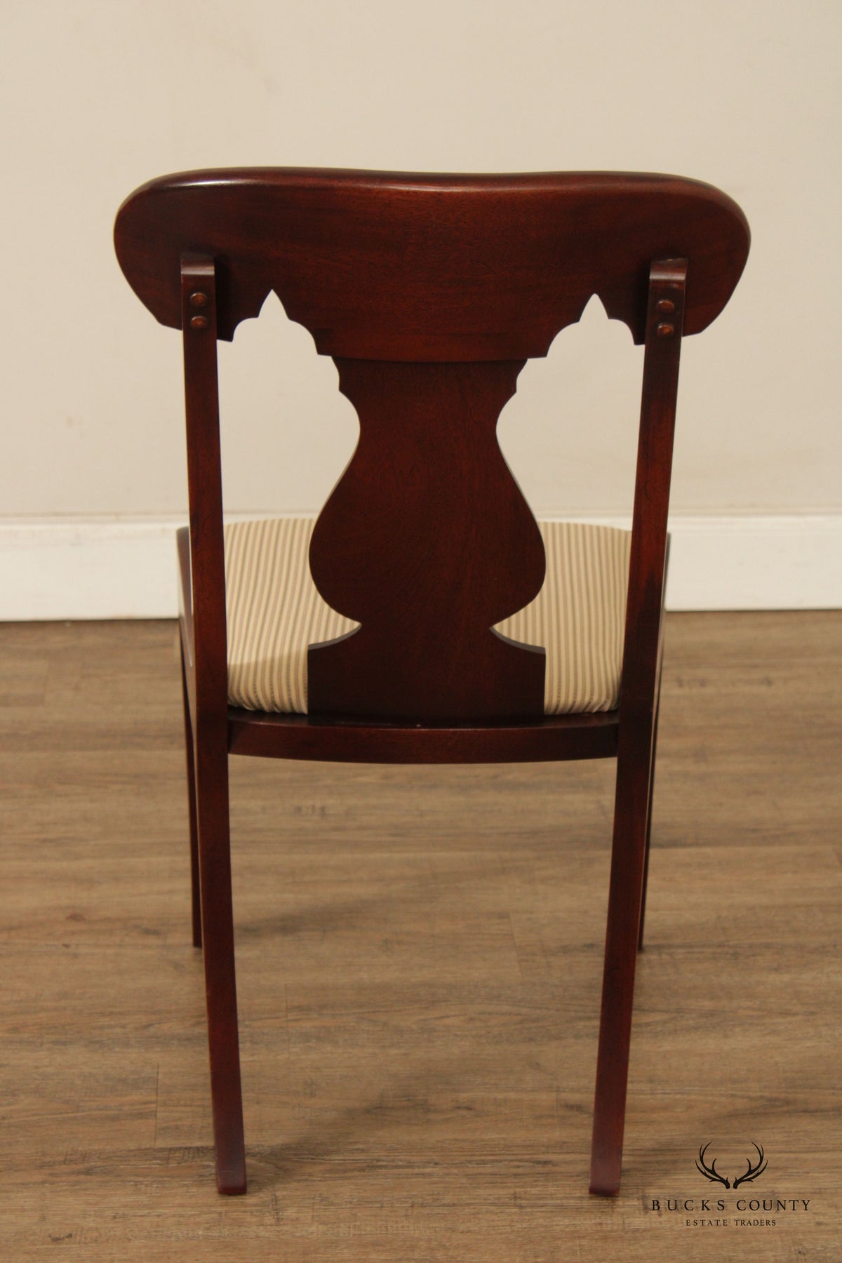 Hickory Chair Empire Style Pair of Mahogany Dining Side Chairs