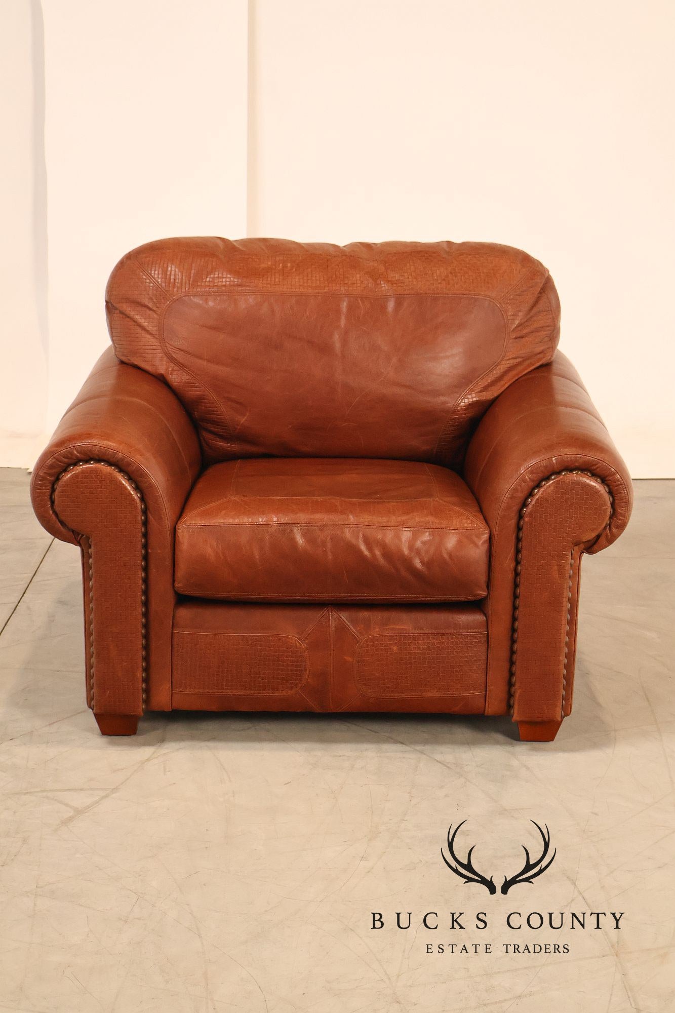 Stickley Santa Fe Leather Chair And Ottoman