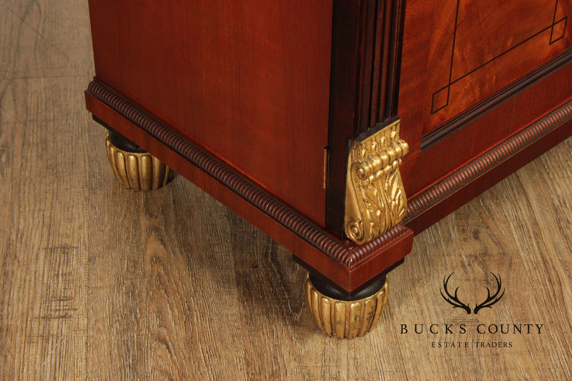 Baker Empire Style Mahogany Server