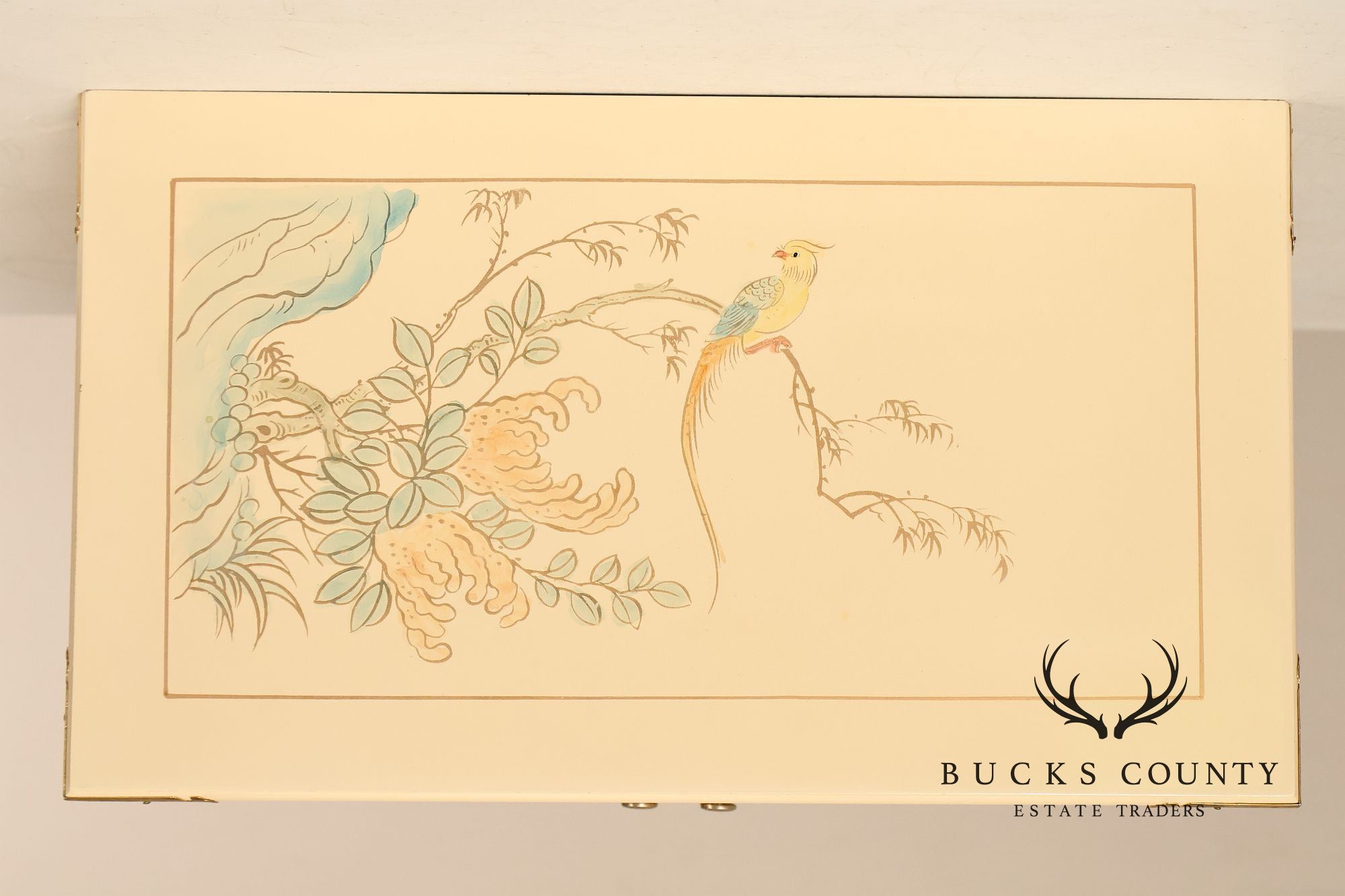 Painted Chinoiserie Style Jewelry Chest