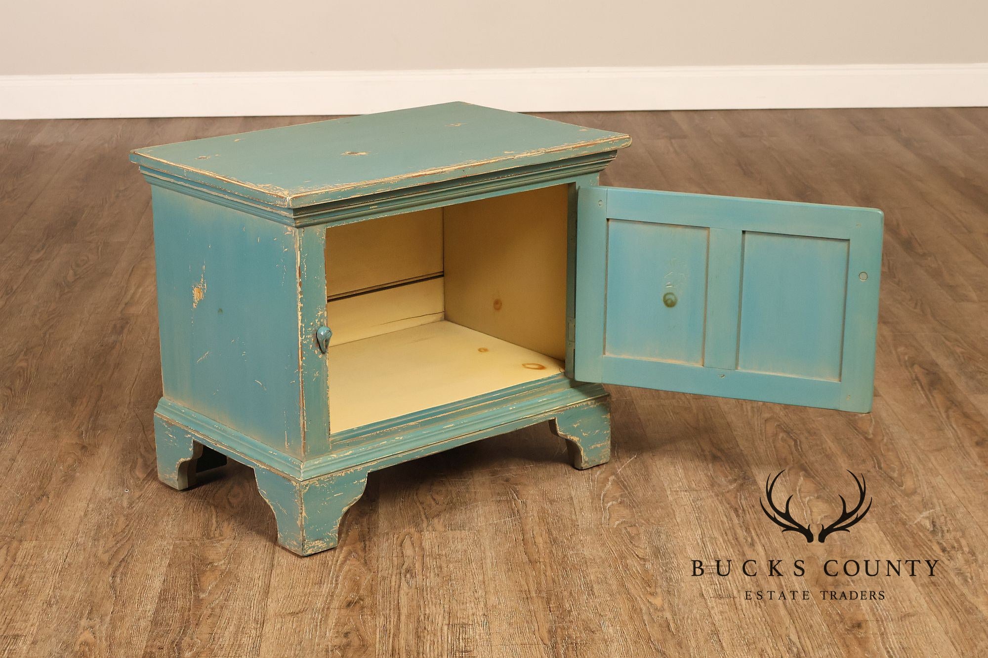 William Draper Distress Painted Side Cabinet