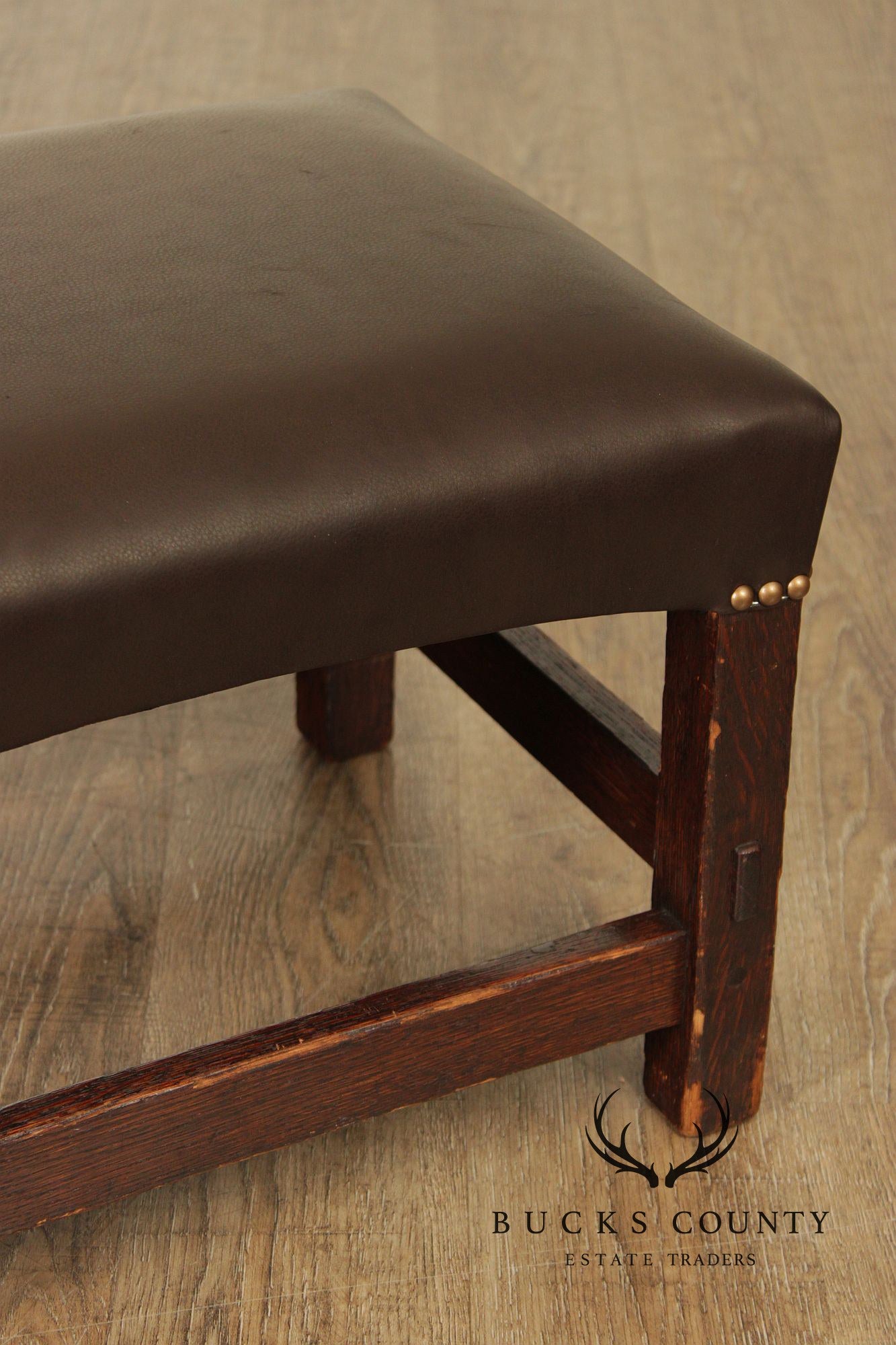 Antique Mission Oak Footstool