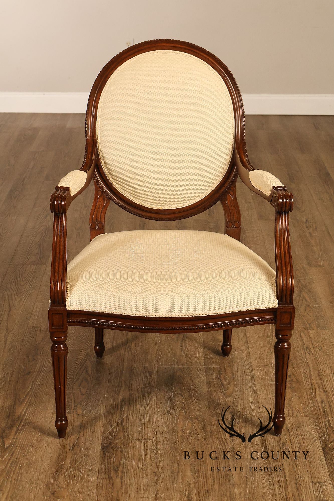 Louis XVI Style Set Of 16 Oval Back Dining Chairs