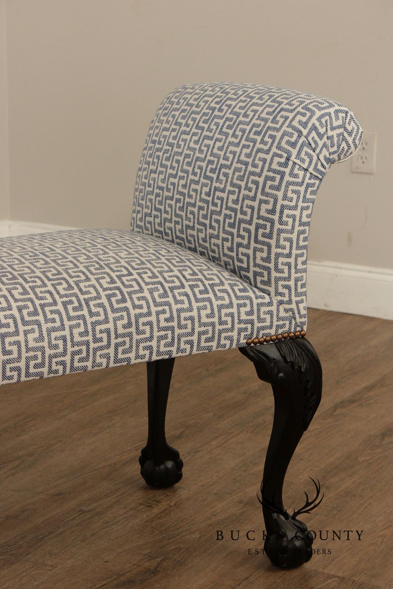 Chippendale Style Ball and Claw Foot Window Seat