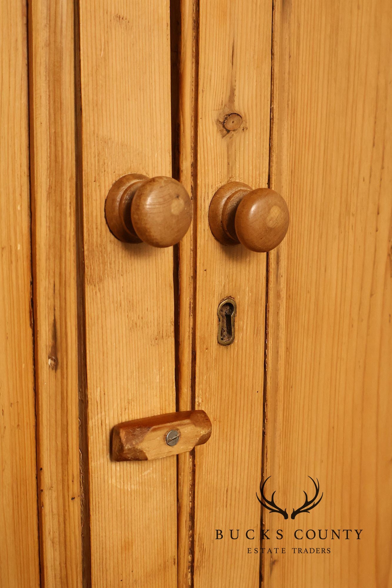 Pine Country Style Armoire Cabinet With Drawers