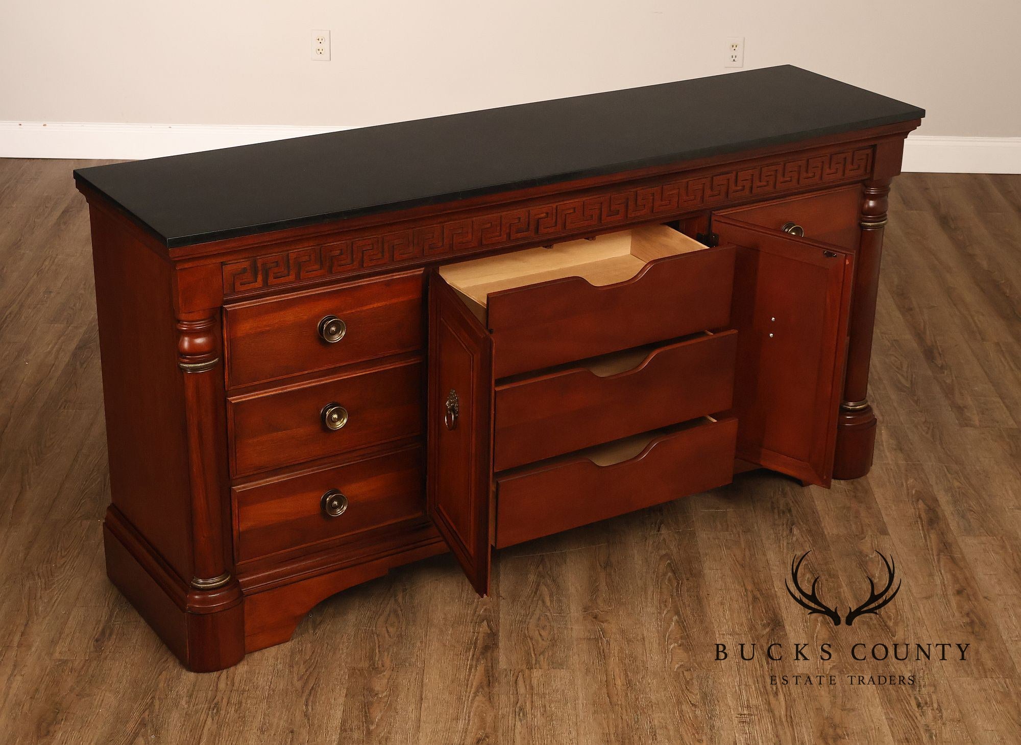 Stanley Regency Style Mahogany Triple Dresser