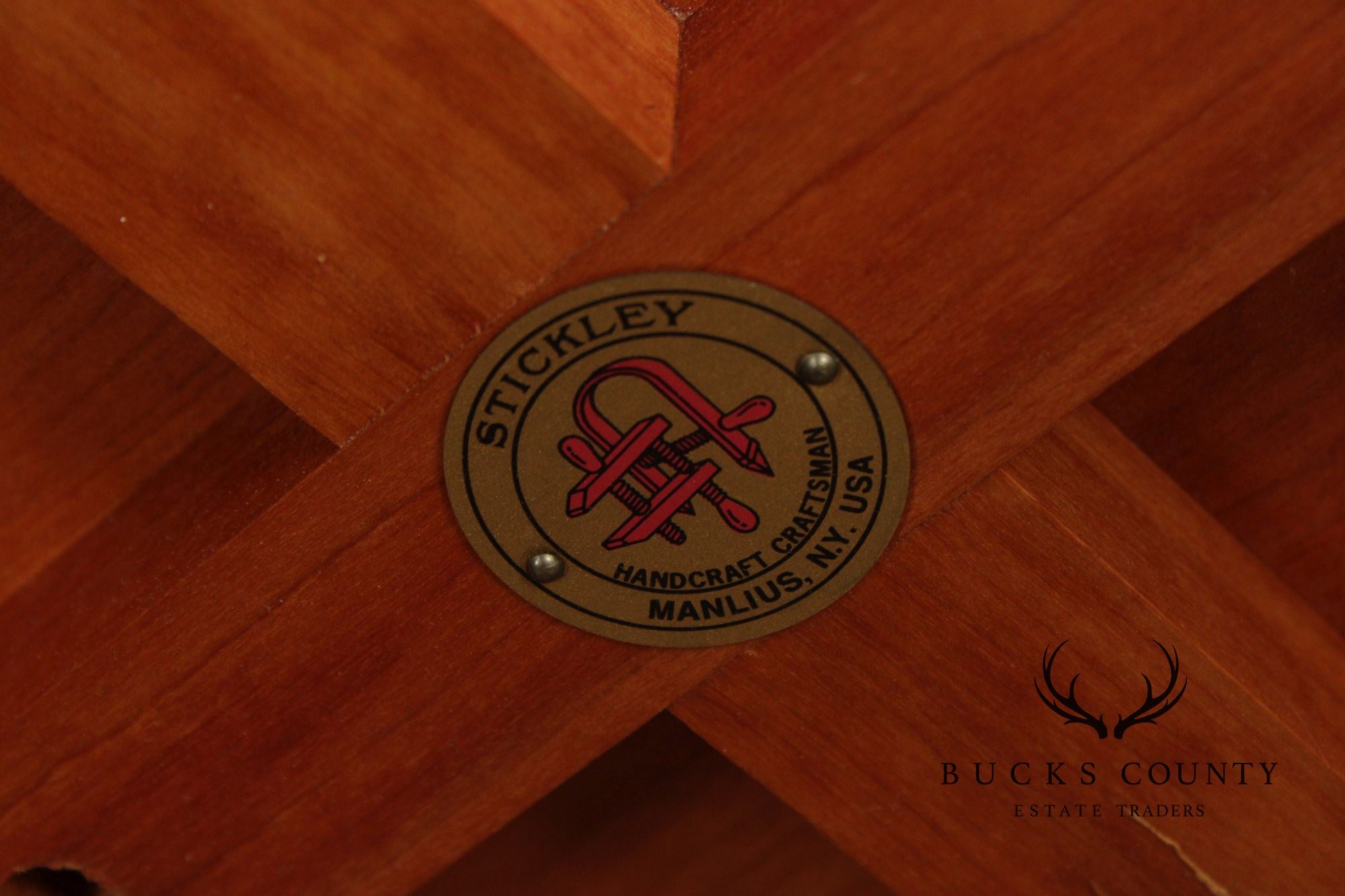 Stickley Mission Collection Cherry Round Lamp Table